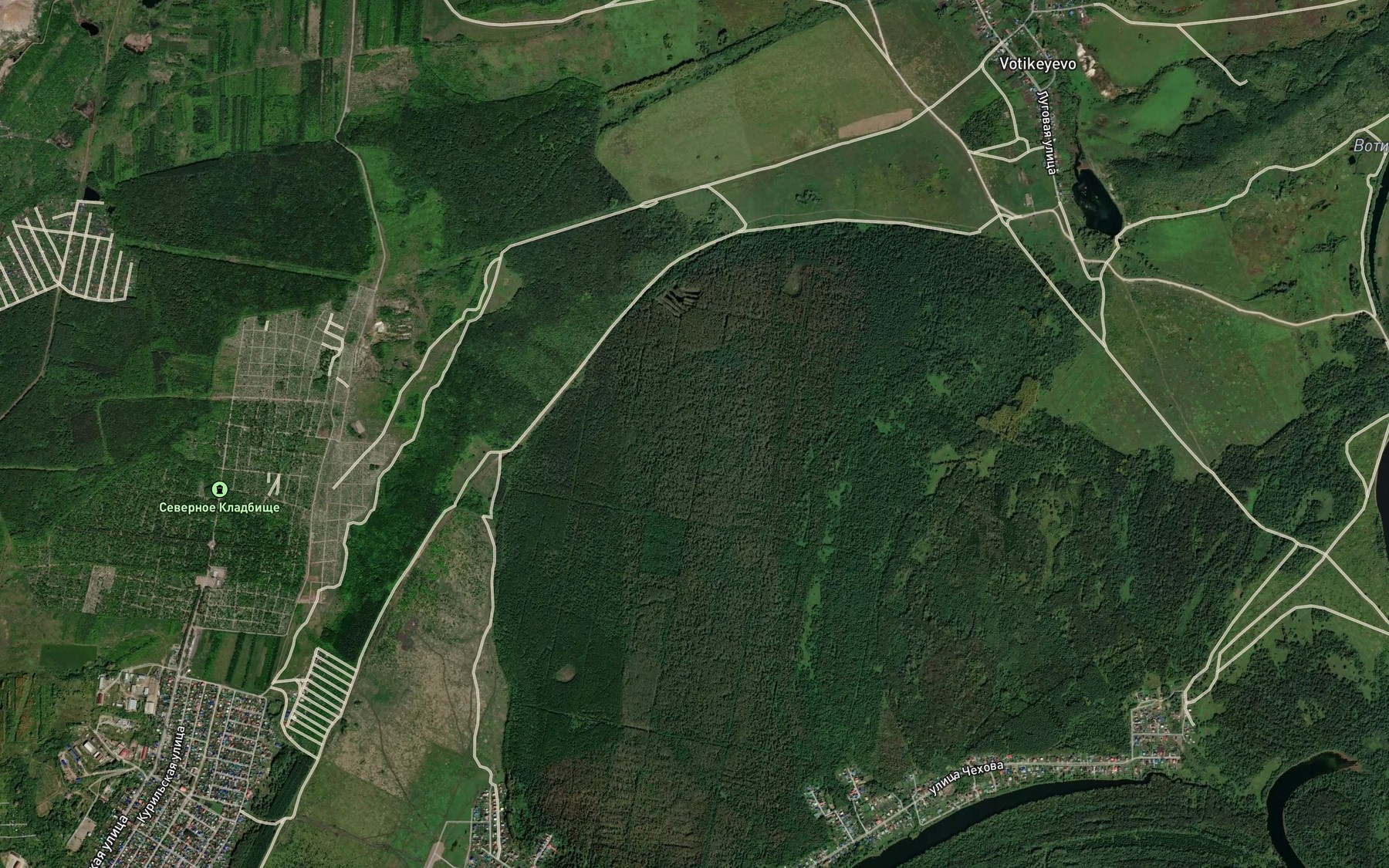 Satellite map of the Ozera Svyatyye Chashi