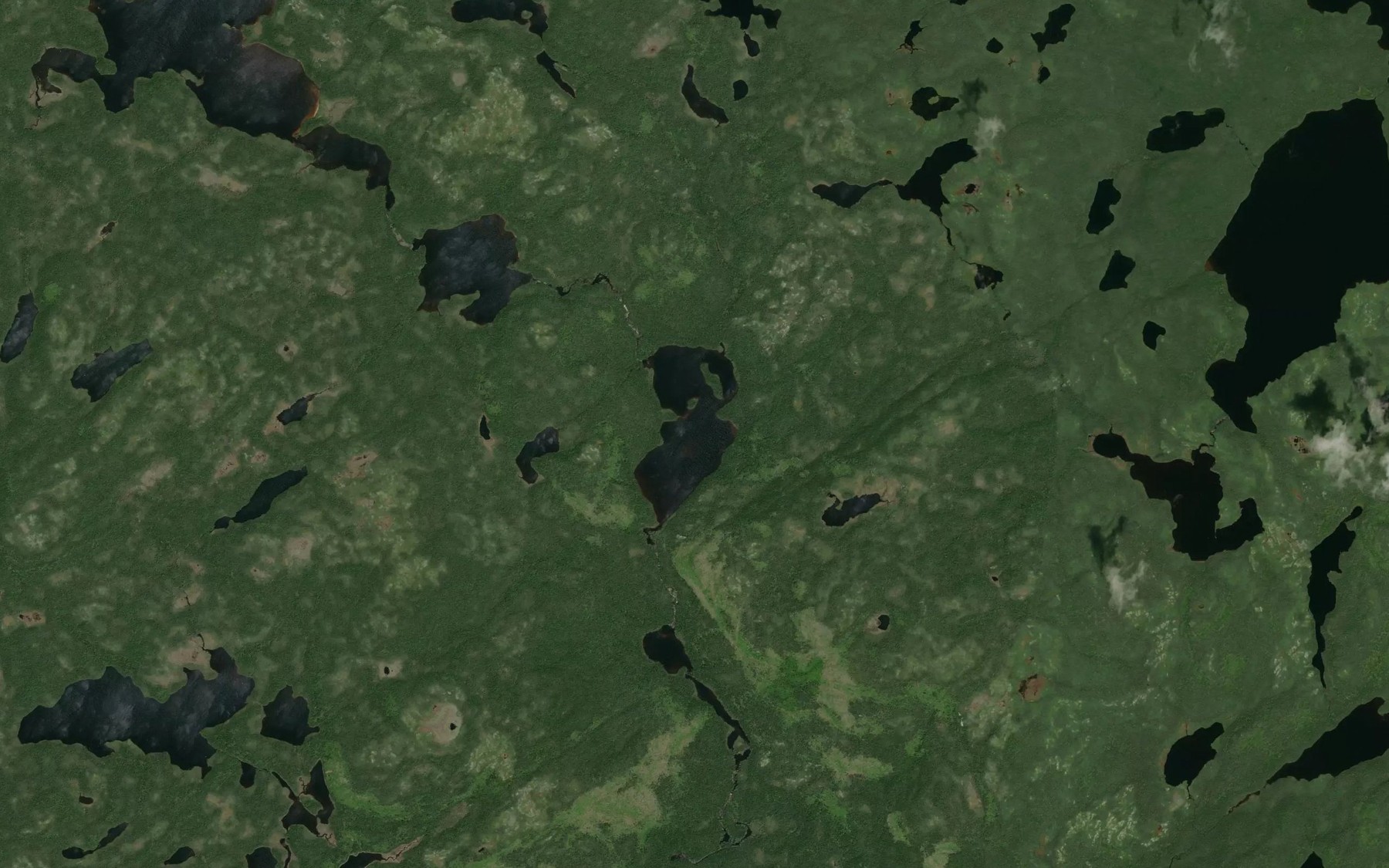 Satellite map of the Lac Ueht Nitshitau Mehkanau
