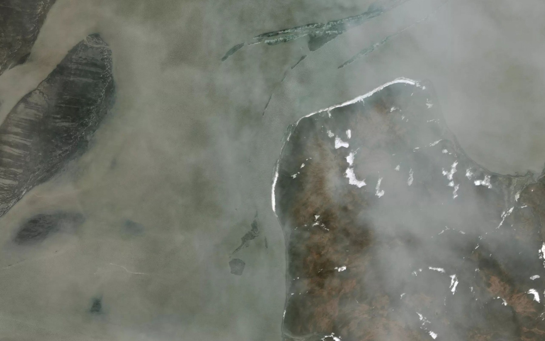 Satellite map of the Laguna Narvalov