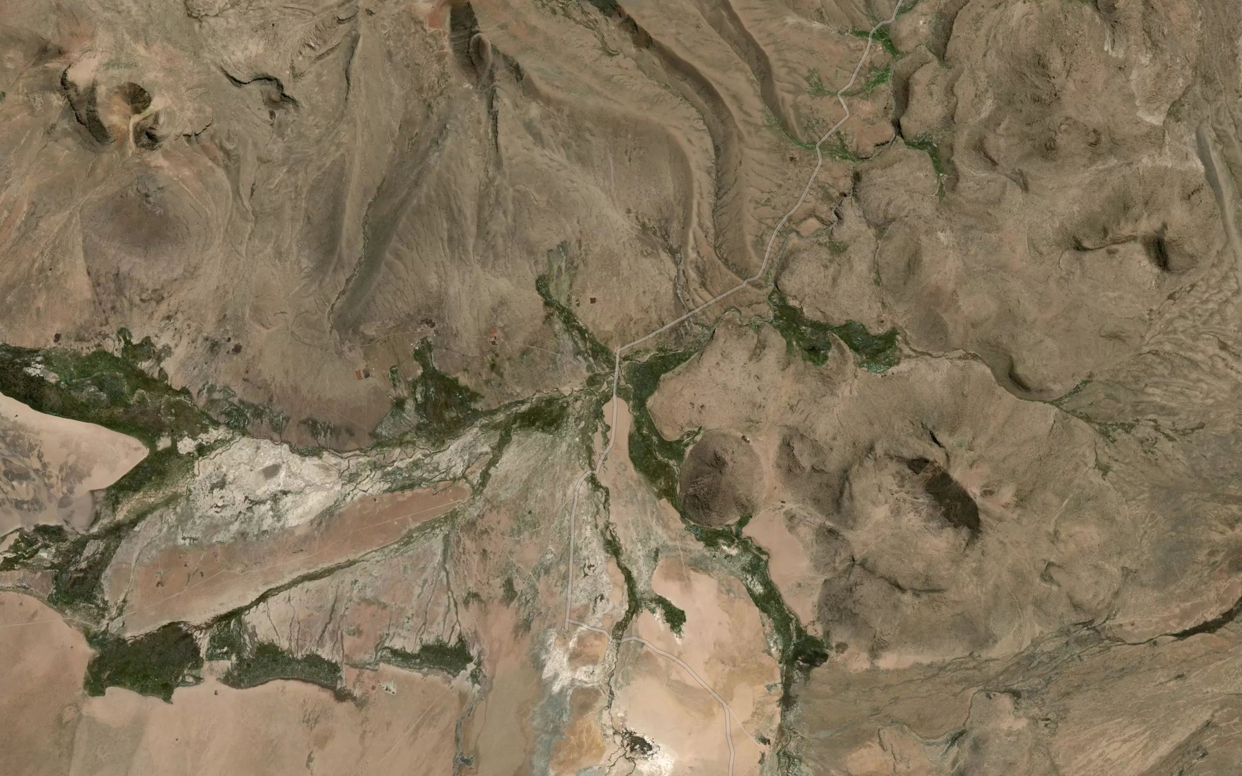 Satellite map of the Quebrada Sorara
