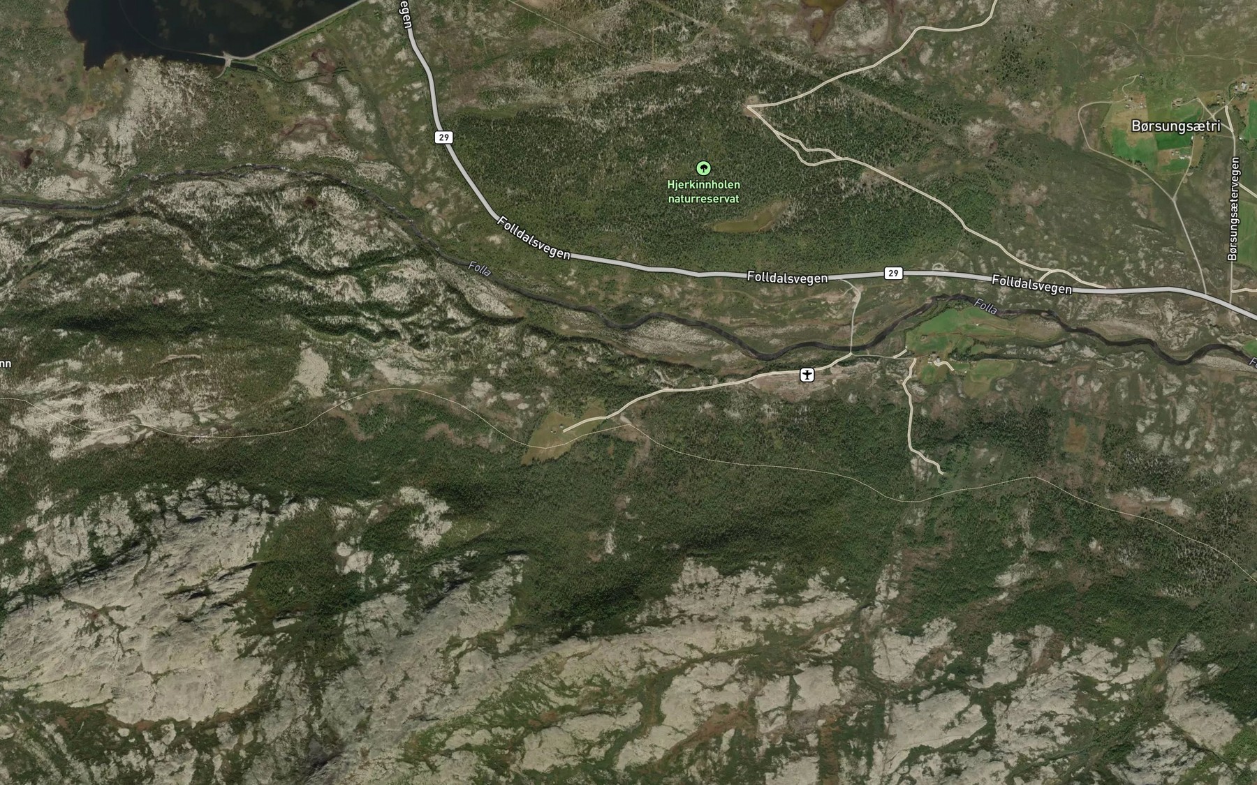 Satellite map of the Oyasaeterbekken