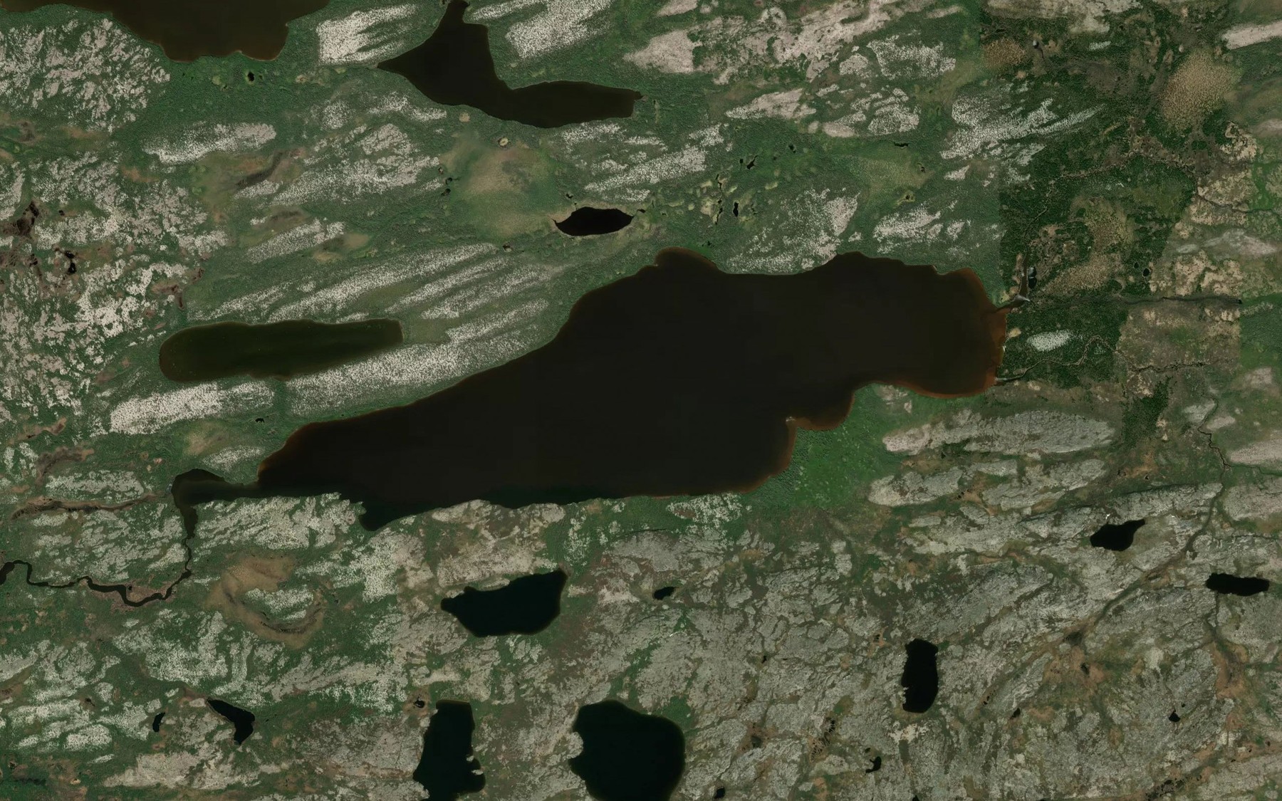 Satellite map of the Lac Kachiwayakami