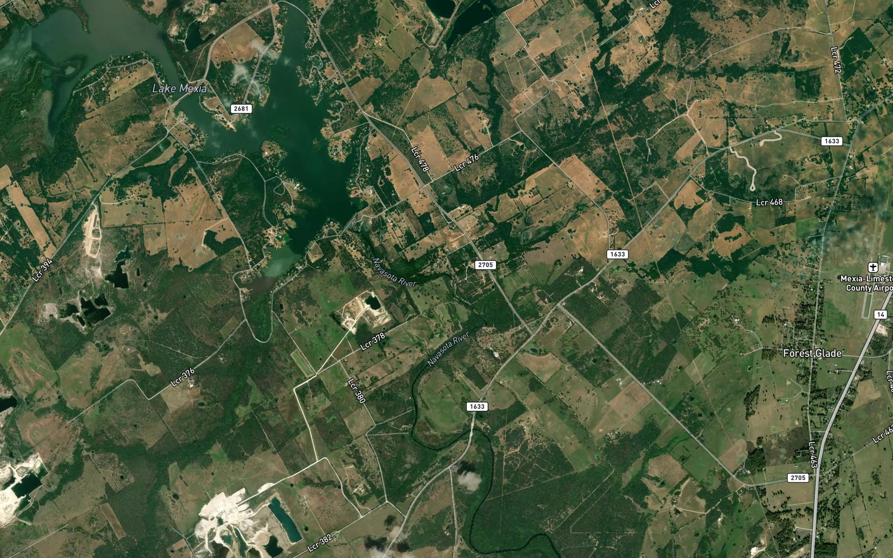 Satellite map of the Joe Echols Lake Number 2