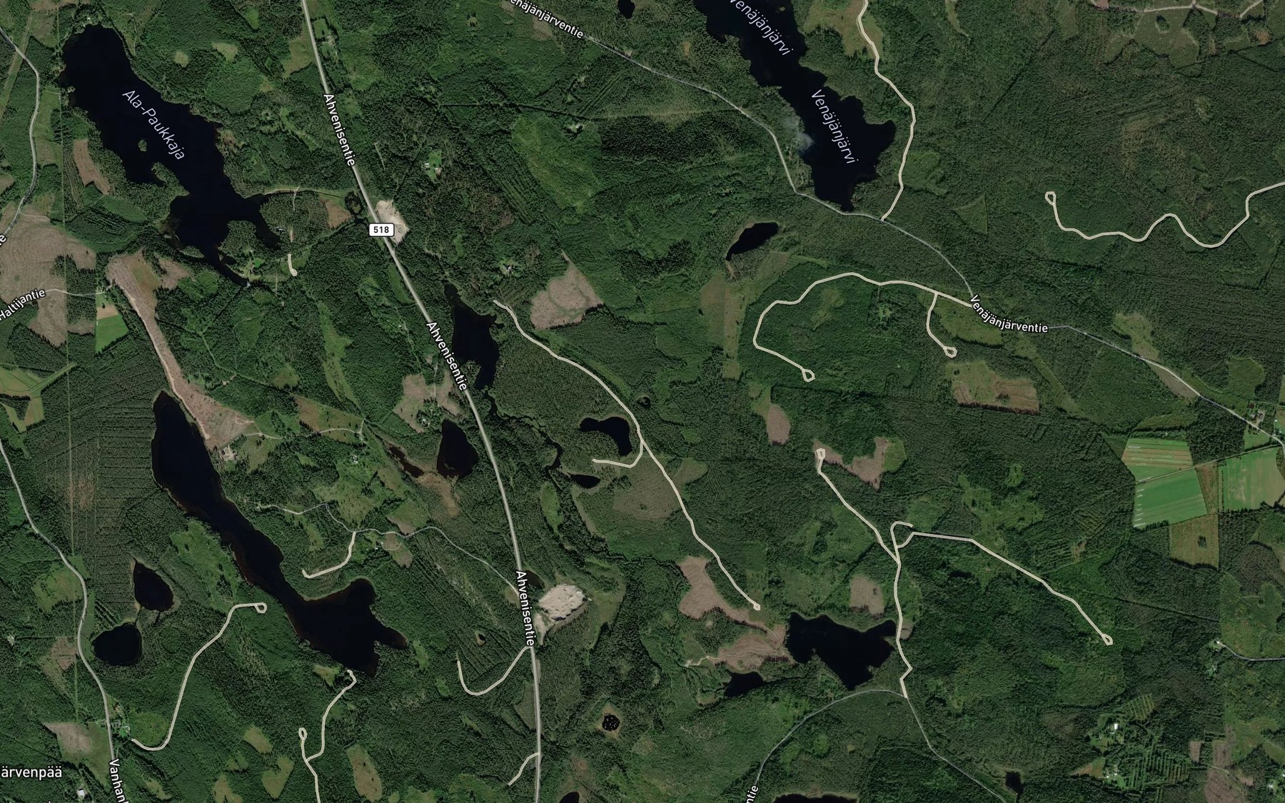 Satellite map of the Pieni Kangaslampi
