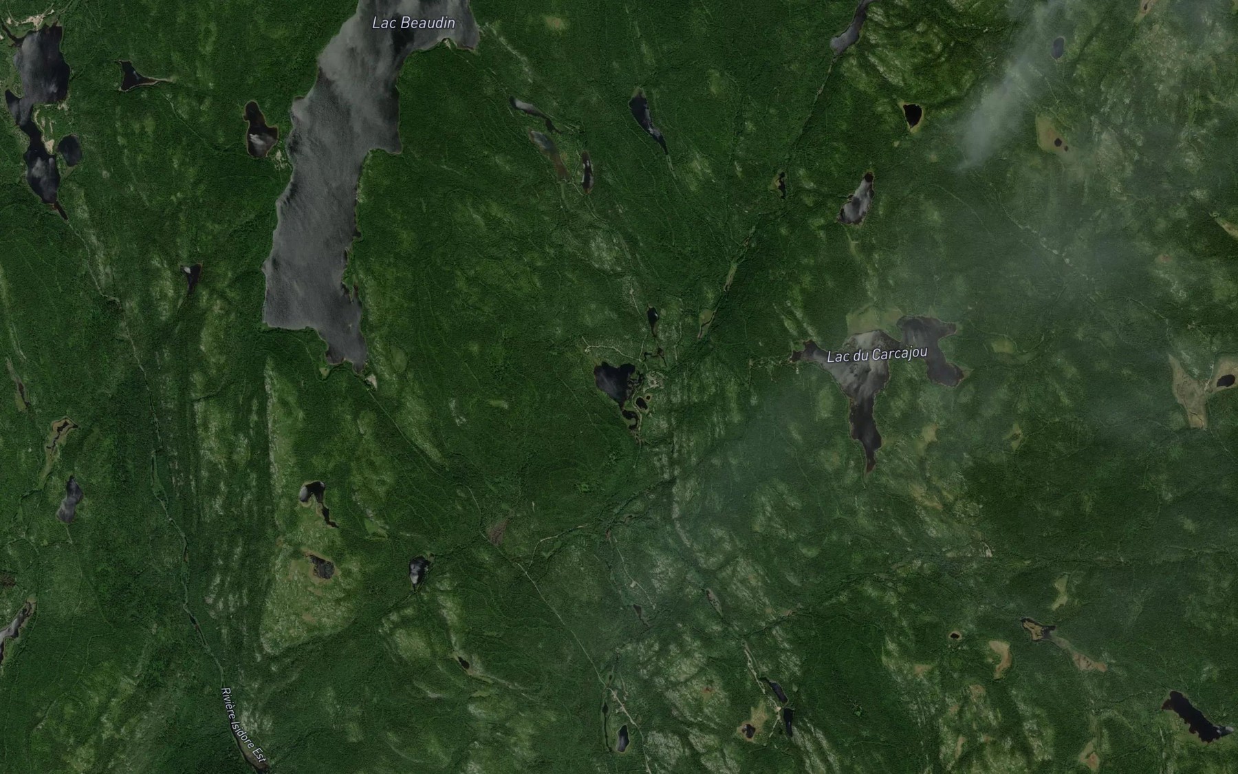 Satellite map of the Lac Malenfant