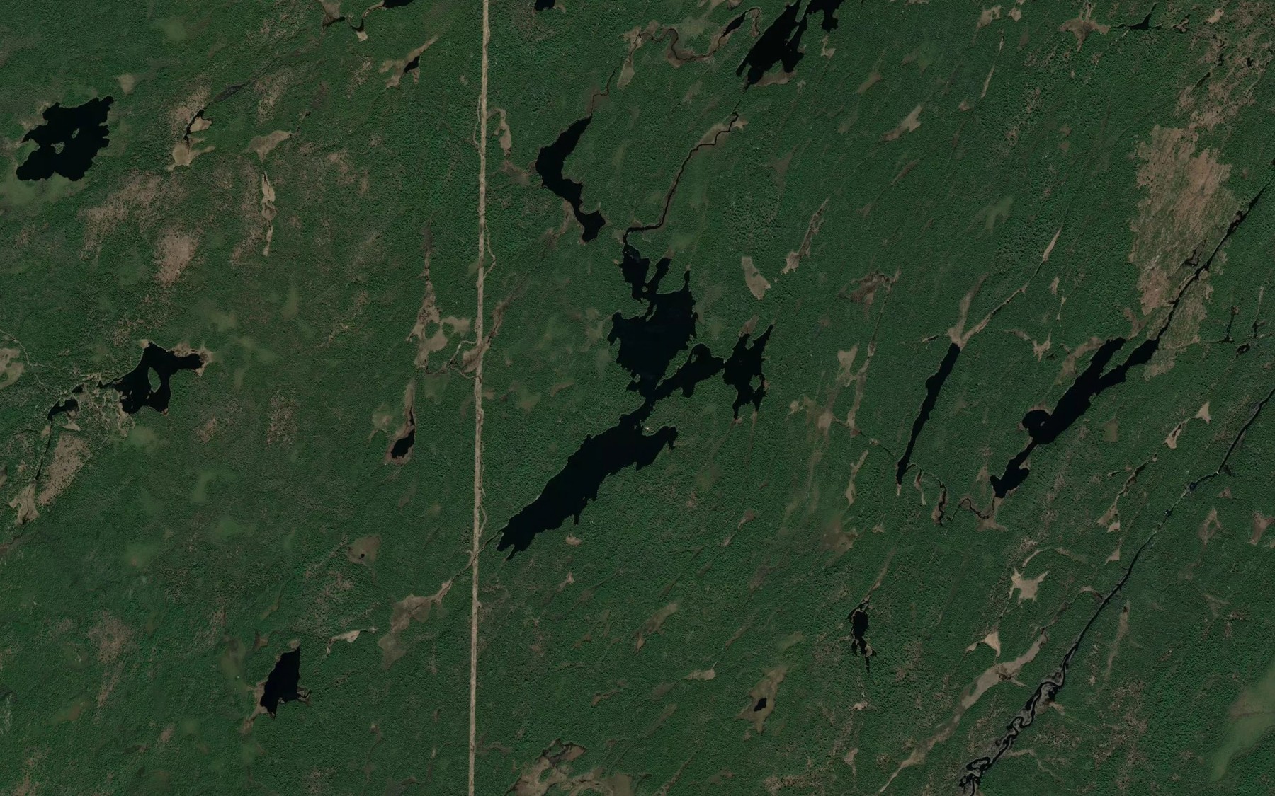 Satellite map of the Greenwood Lake