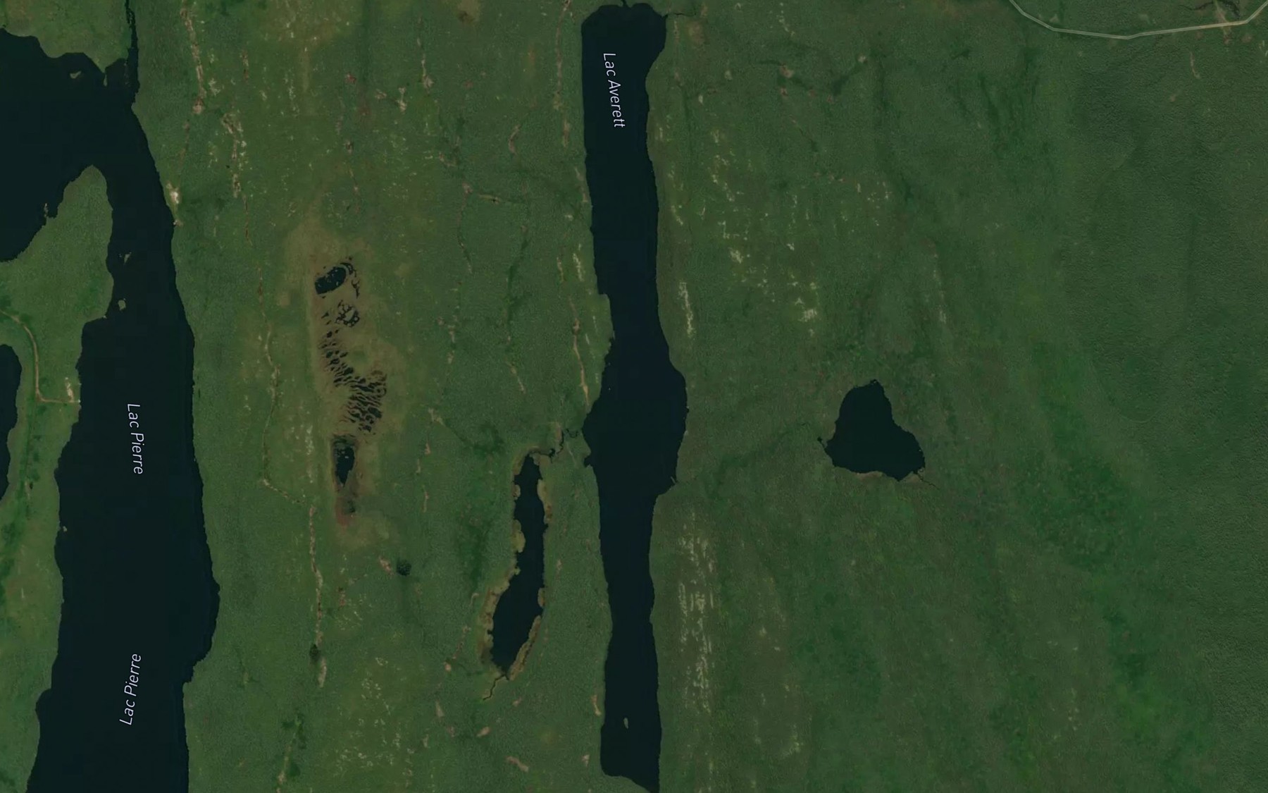 Satellite map of the Lac Averett