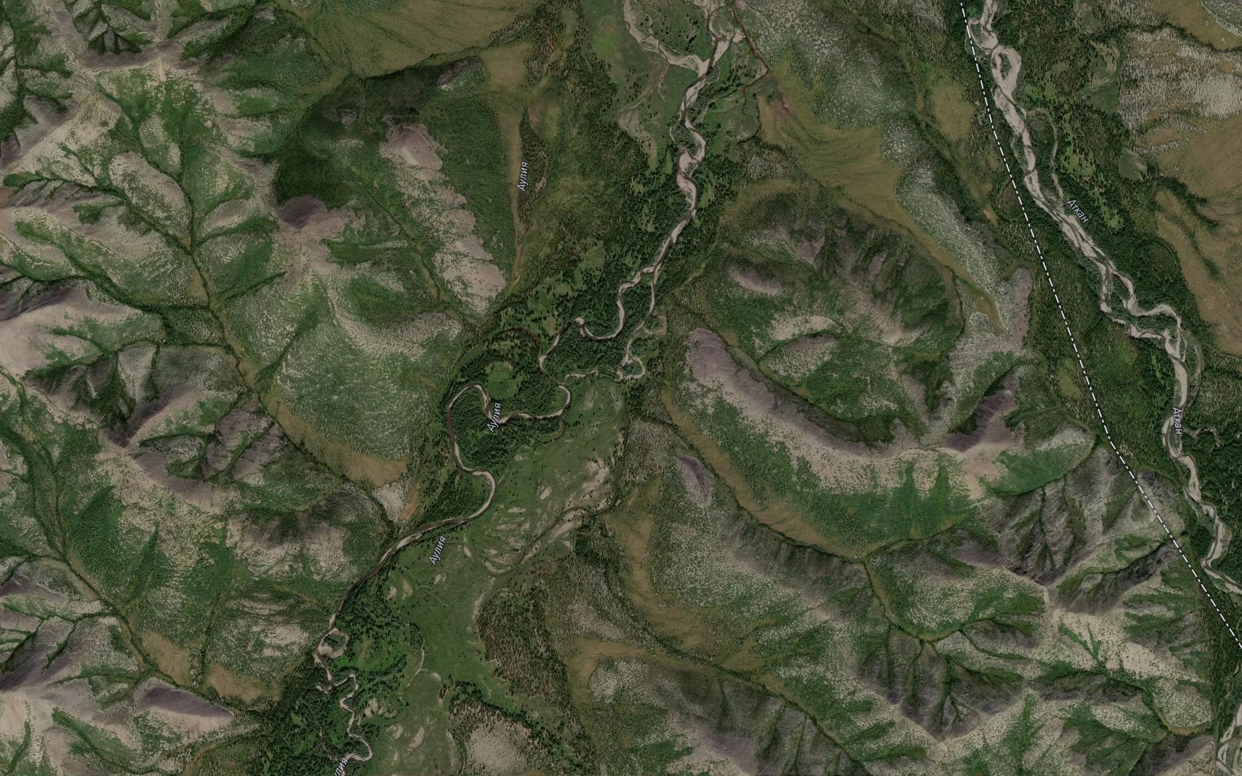 Satellite map of the Stogi