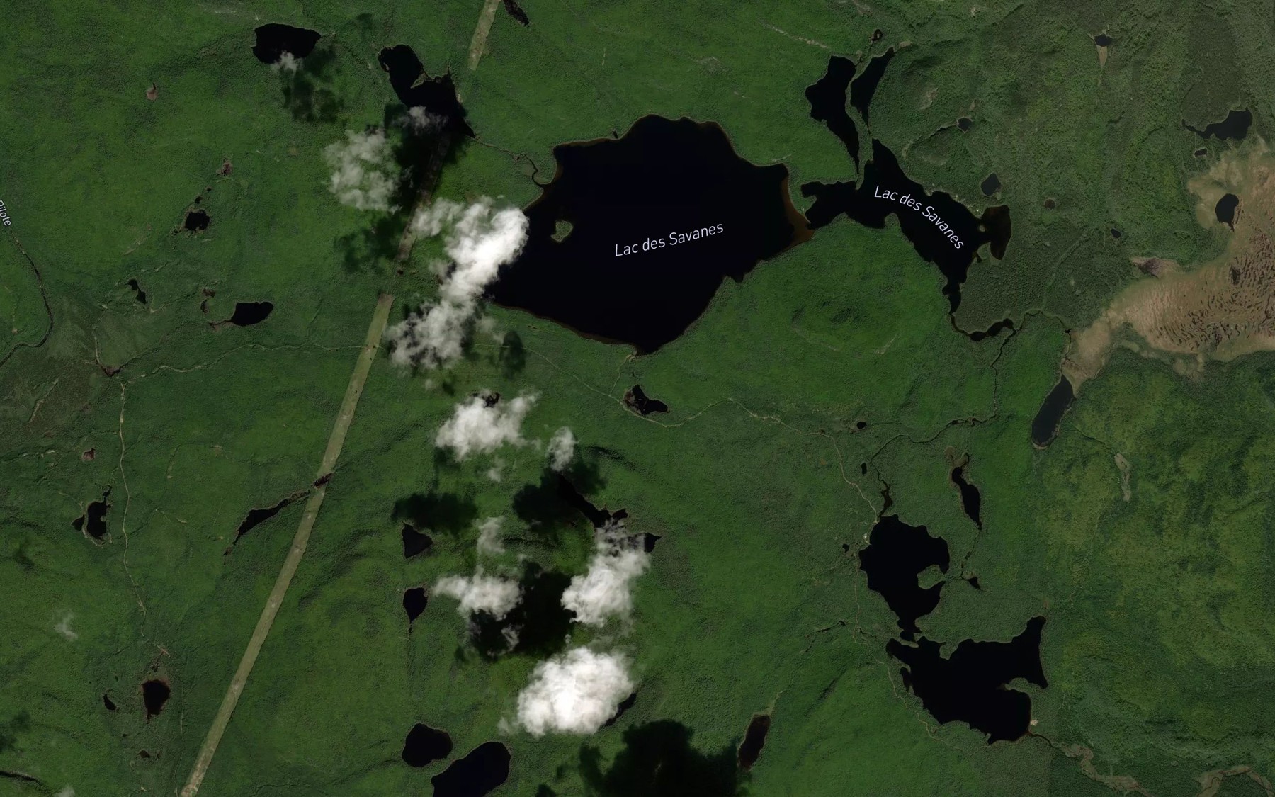 Satellite map of the Etang Vidieu