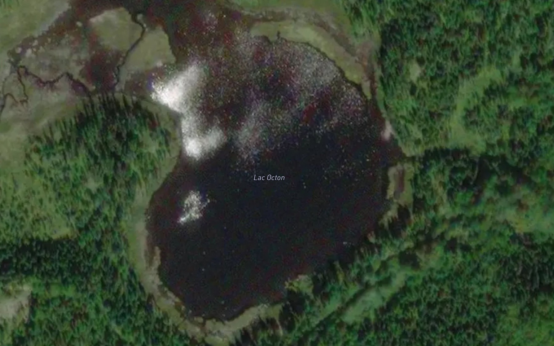 Satellite map of the Lac Octon