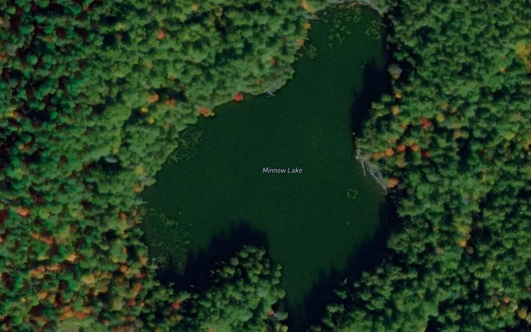 Satellite map of the Minnow Lake