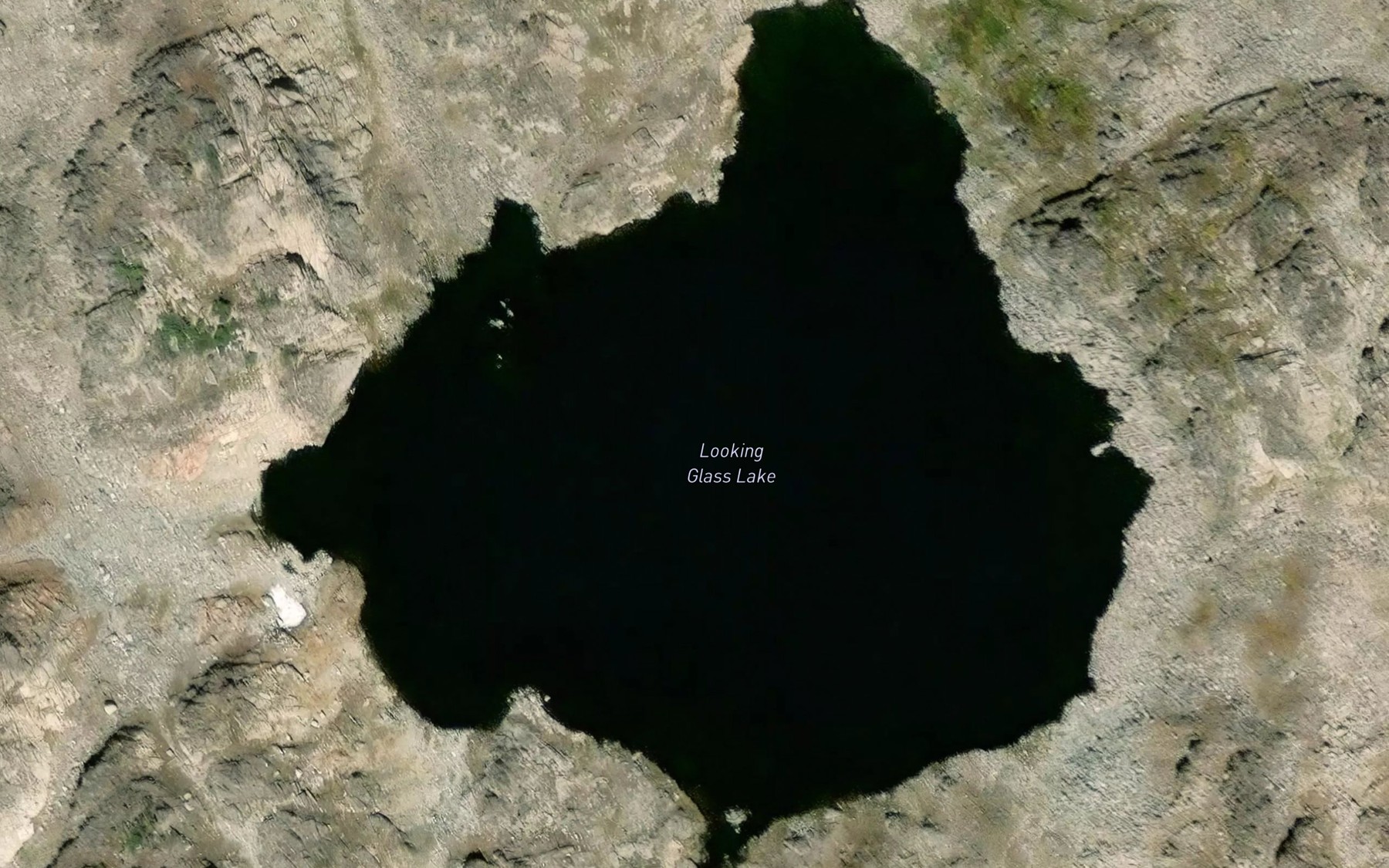 Satellite map of the Looking Glass Lake