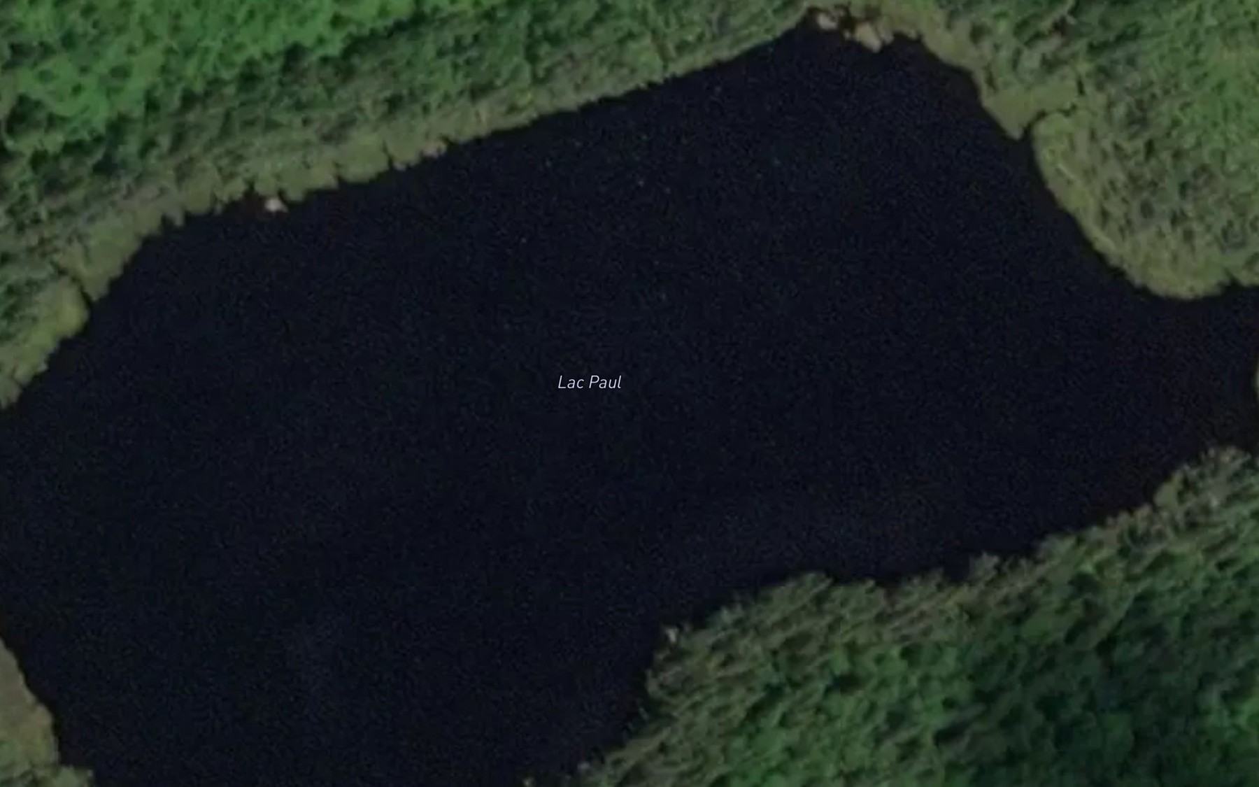 Satellite map of the Lac Paul