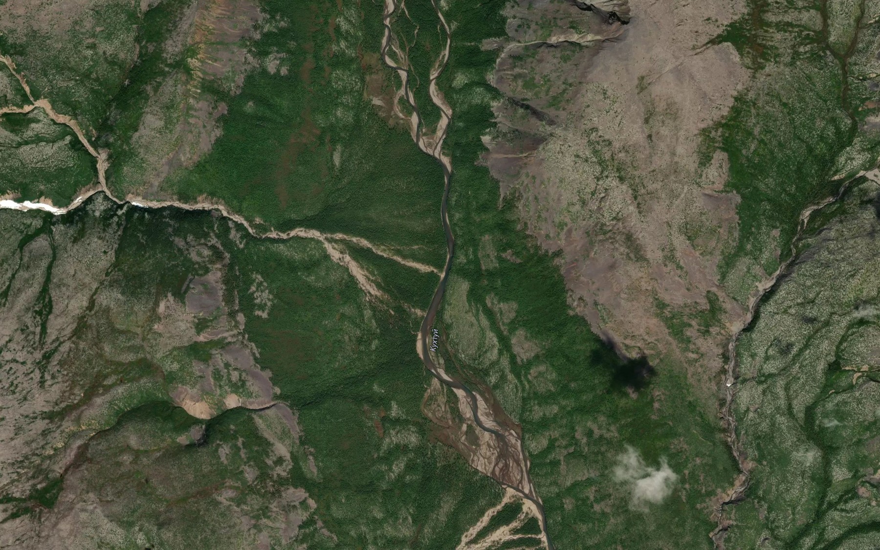 Satellite map of the Dag