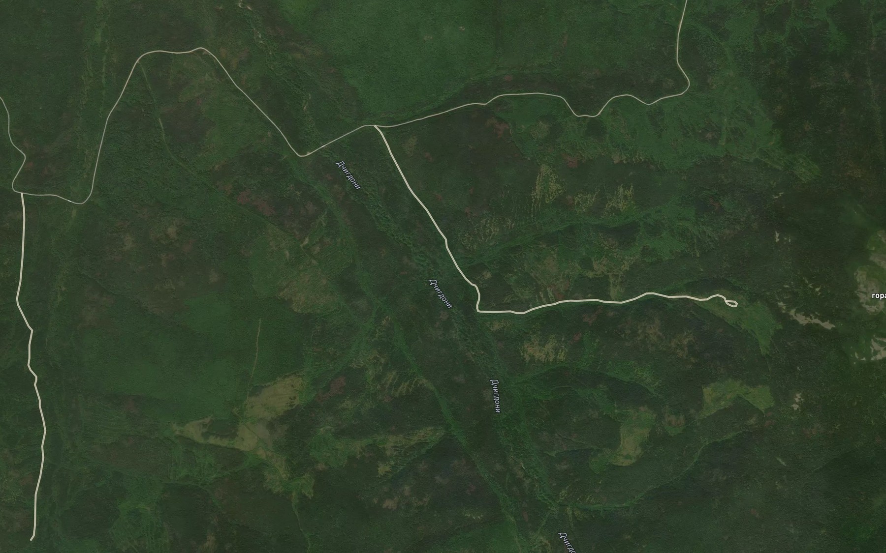 Satellite map of the Vostochnyy