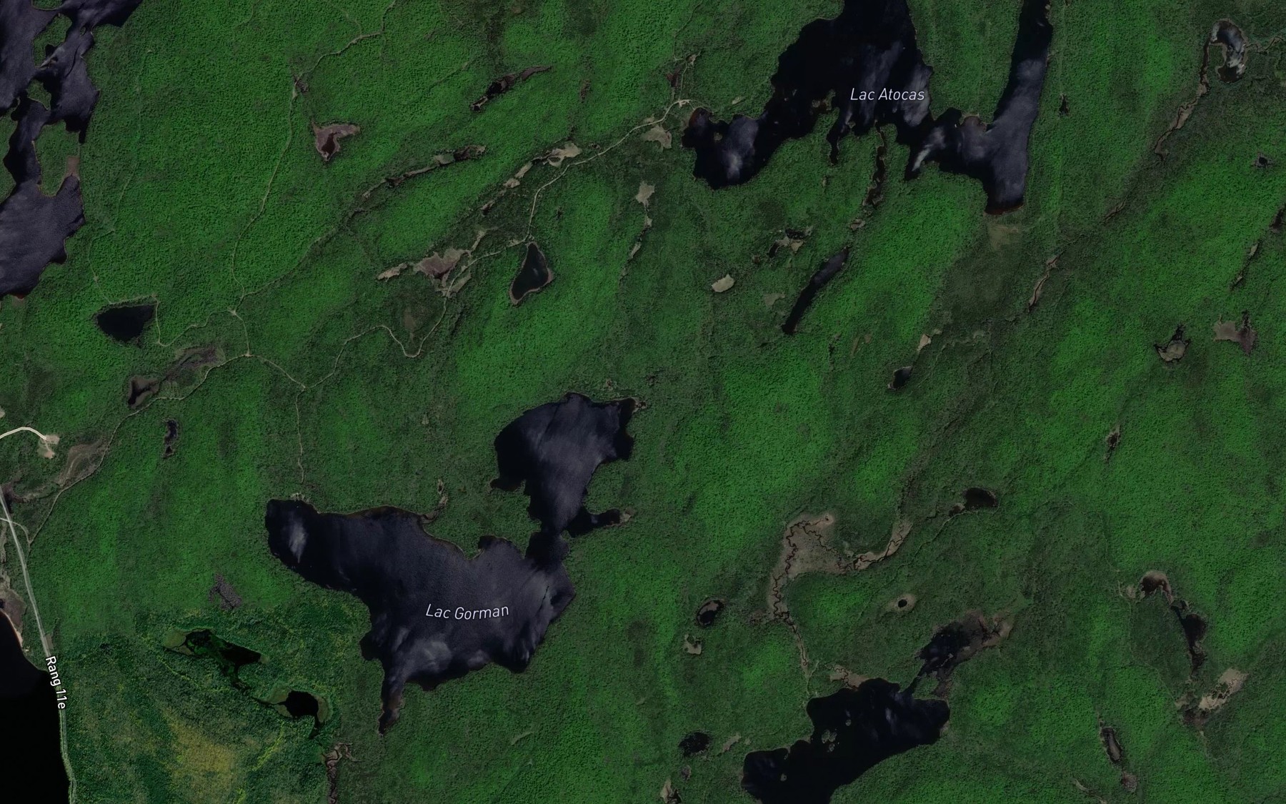 Satellite map of the Ruisseau Atocas