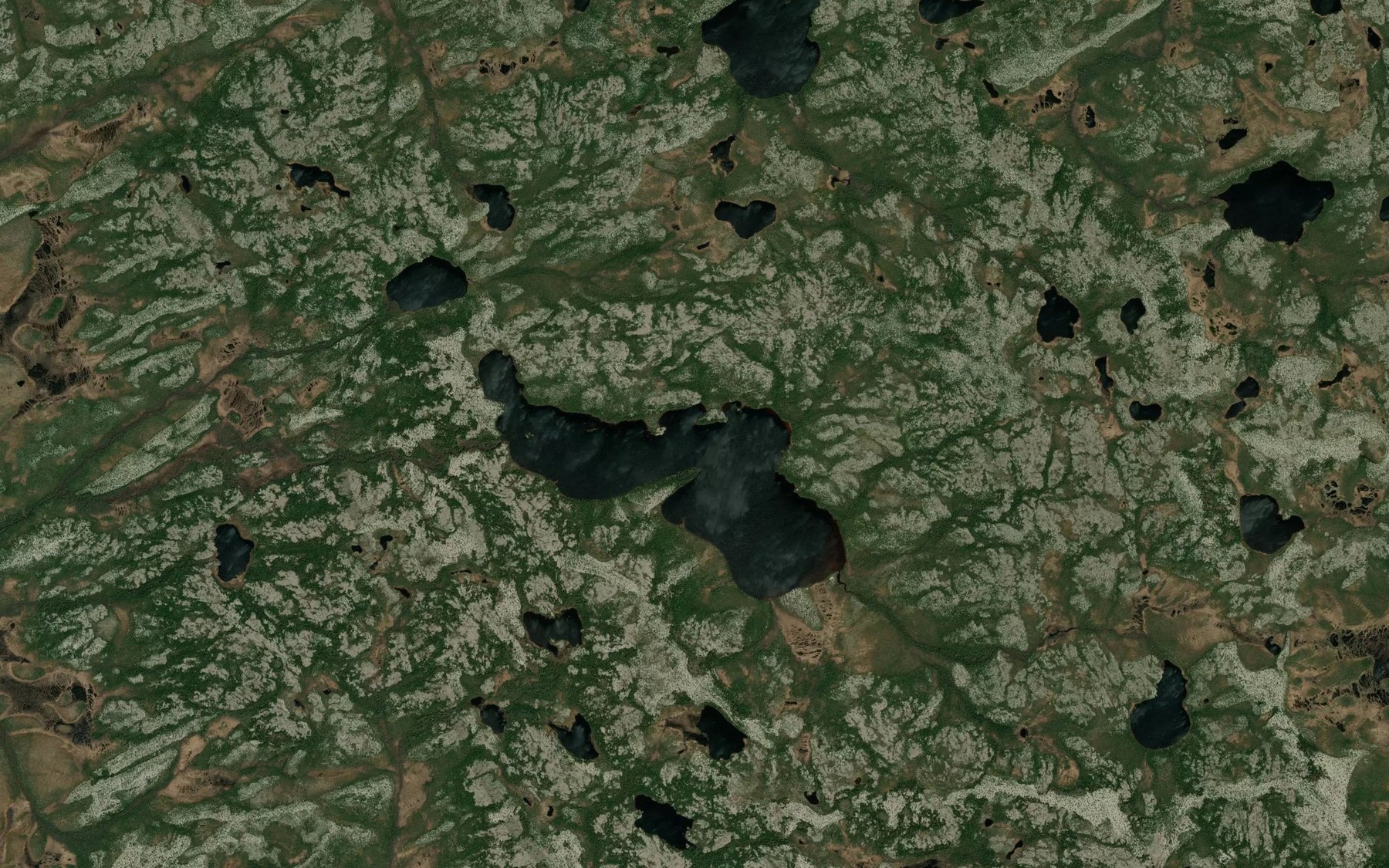 Satellite map of the Lac Kachinukamach