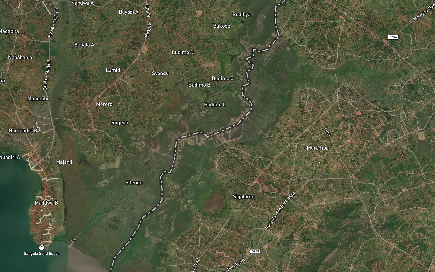 Satellite map of the Wakhungu