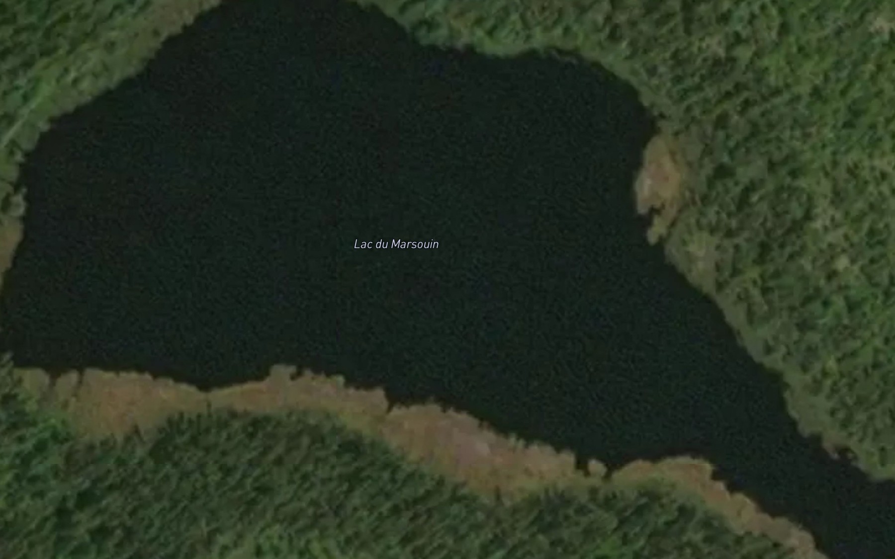 Satellite map of the Lac du Marsouin