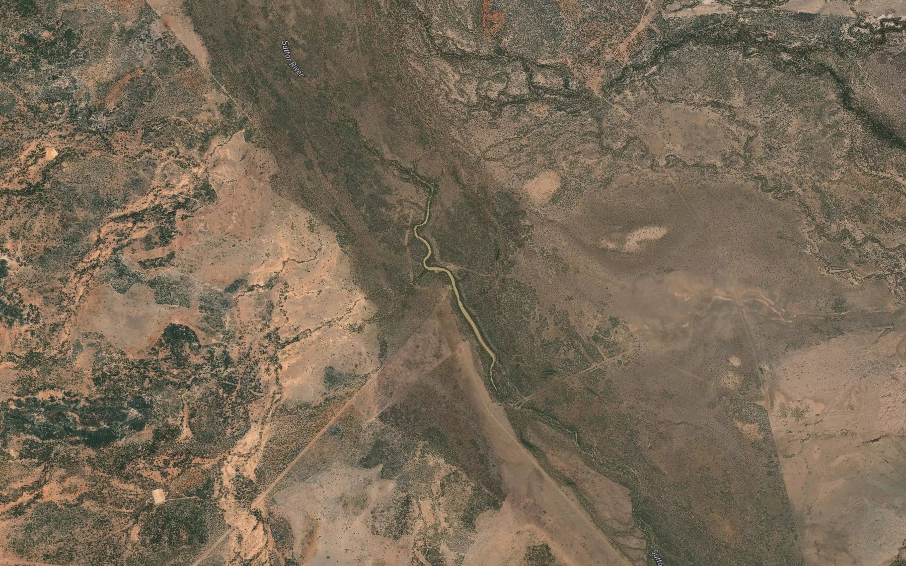 Satellite map of the Lake Suttor