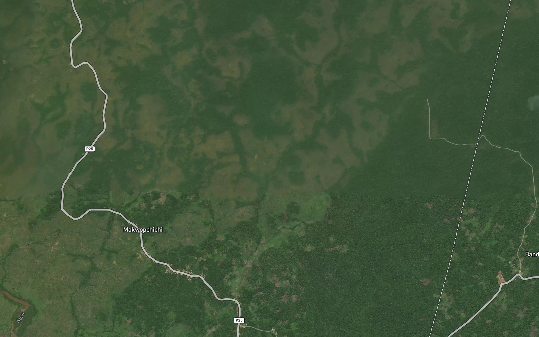 Satellite map of the Kounglou