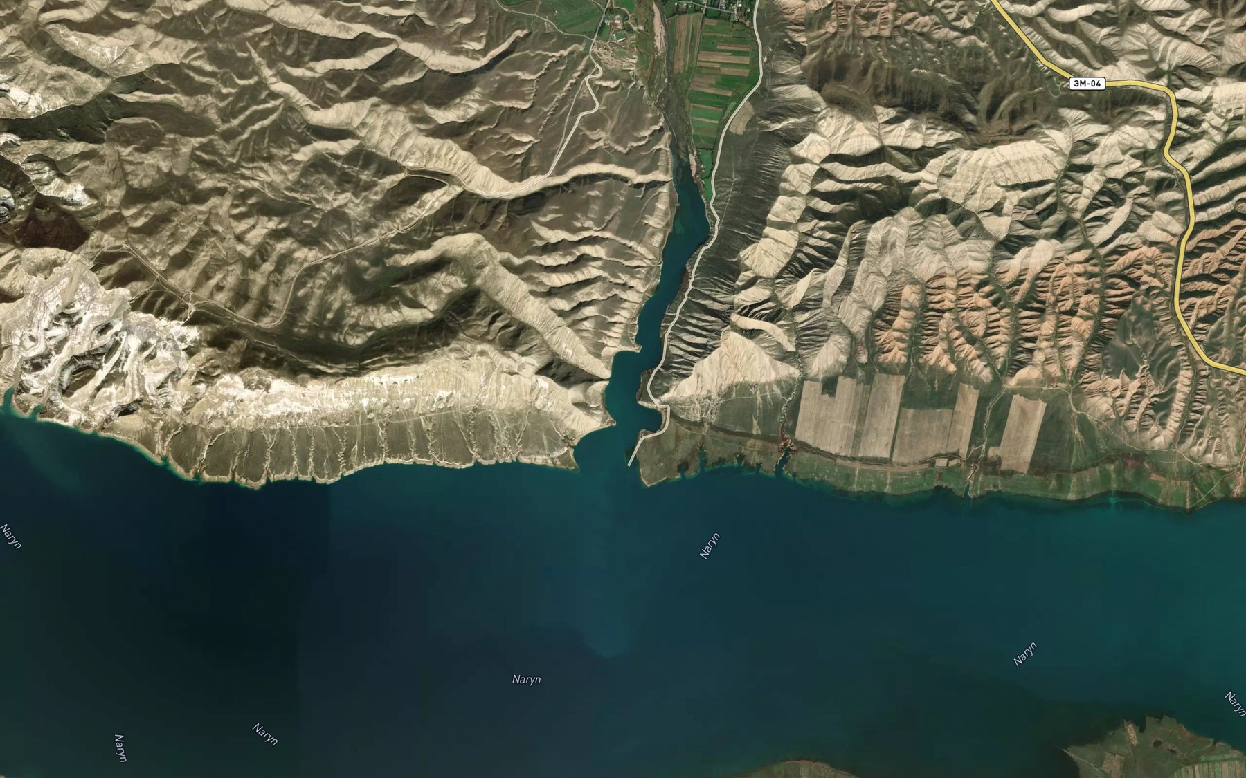 Satellite map of the Torkent