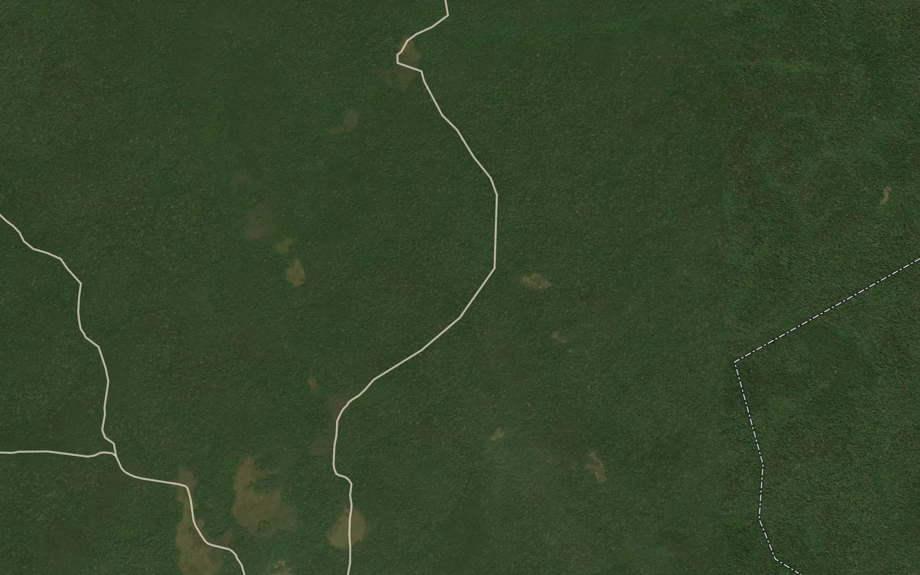 Satellite map of the Menguem