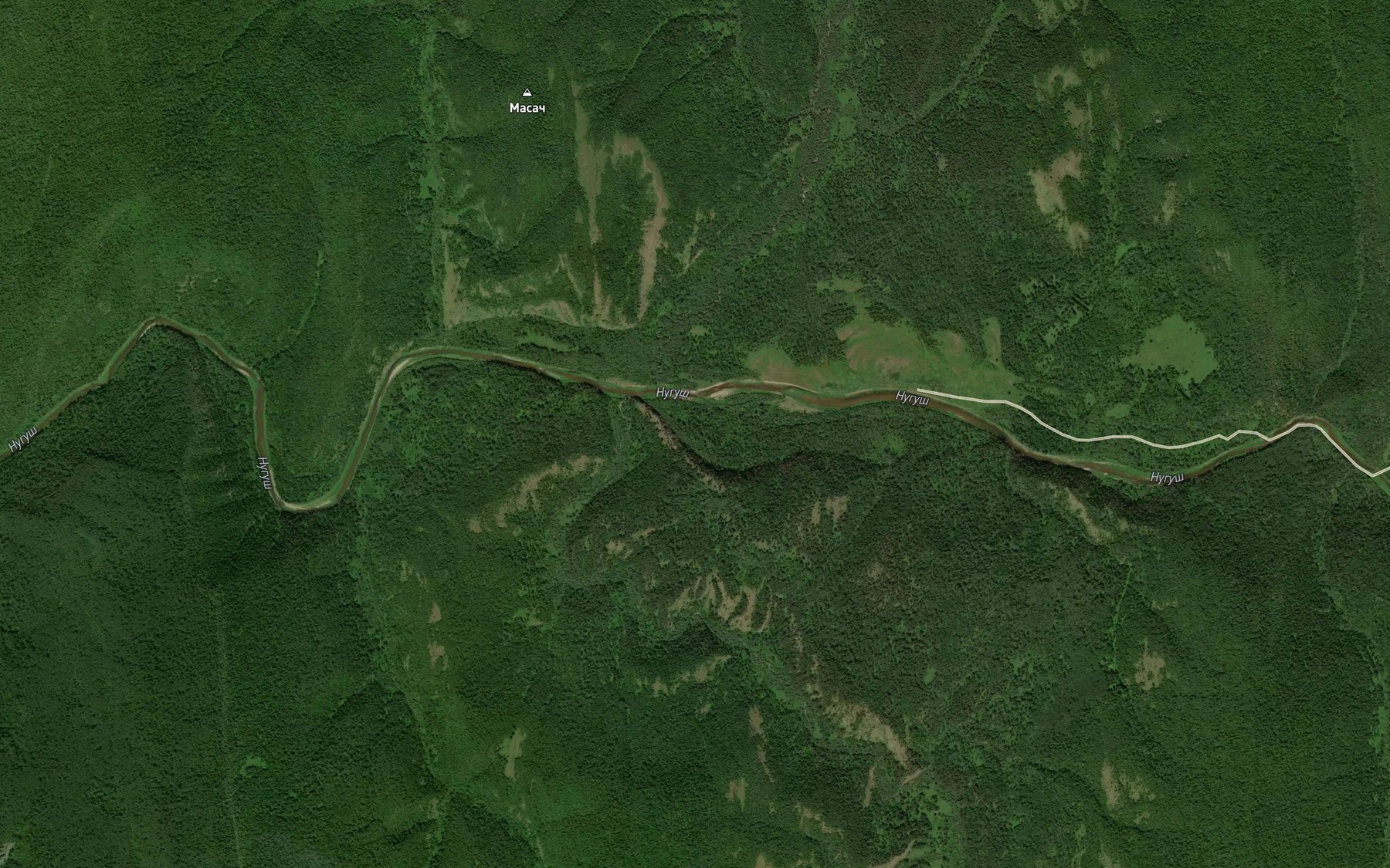 Satellite map of the Kashelya