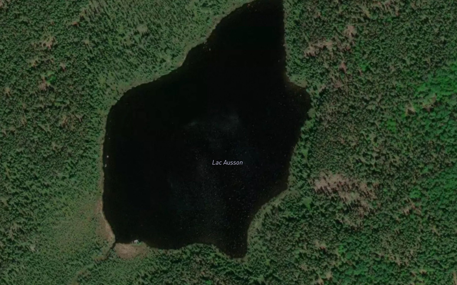 Satellite map of the Lac Ausson