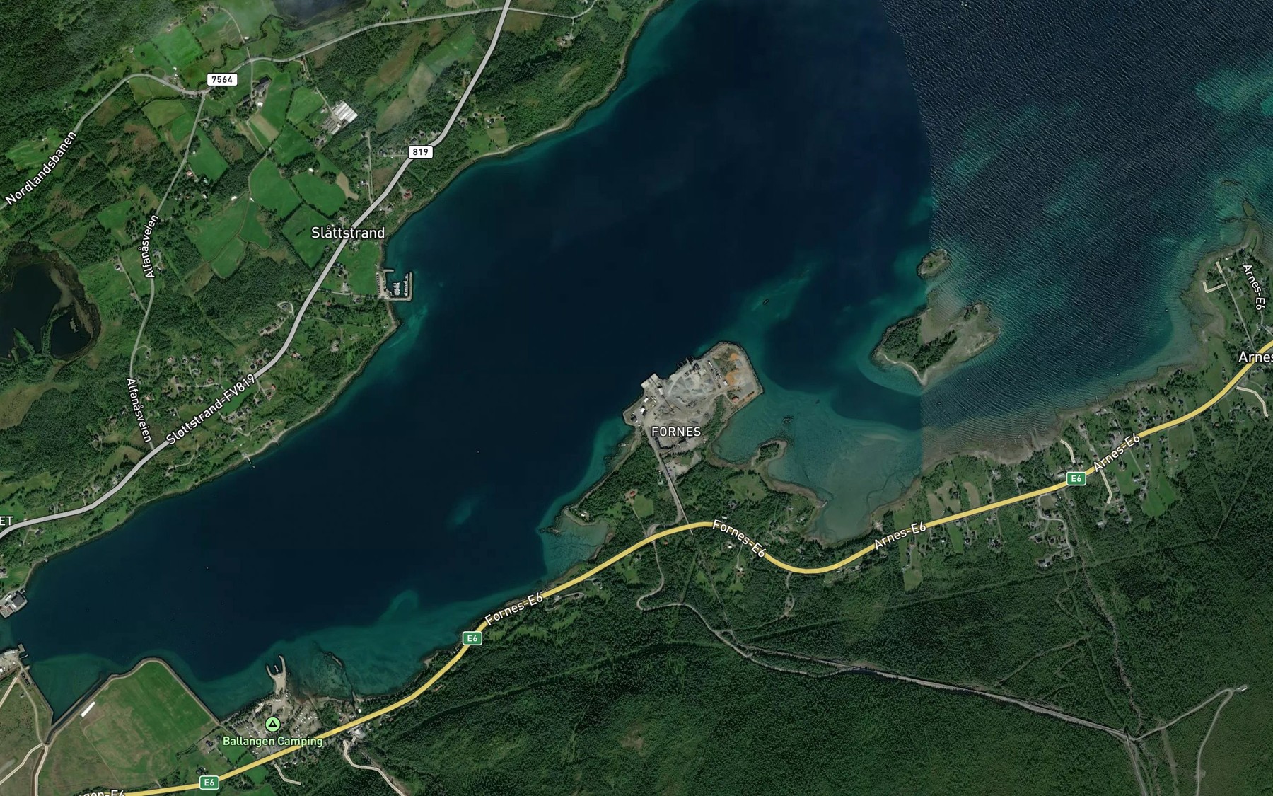 Satellite map of the Anutvika
