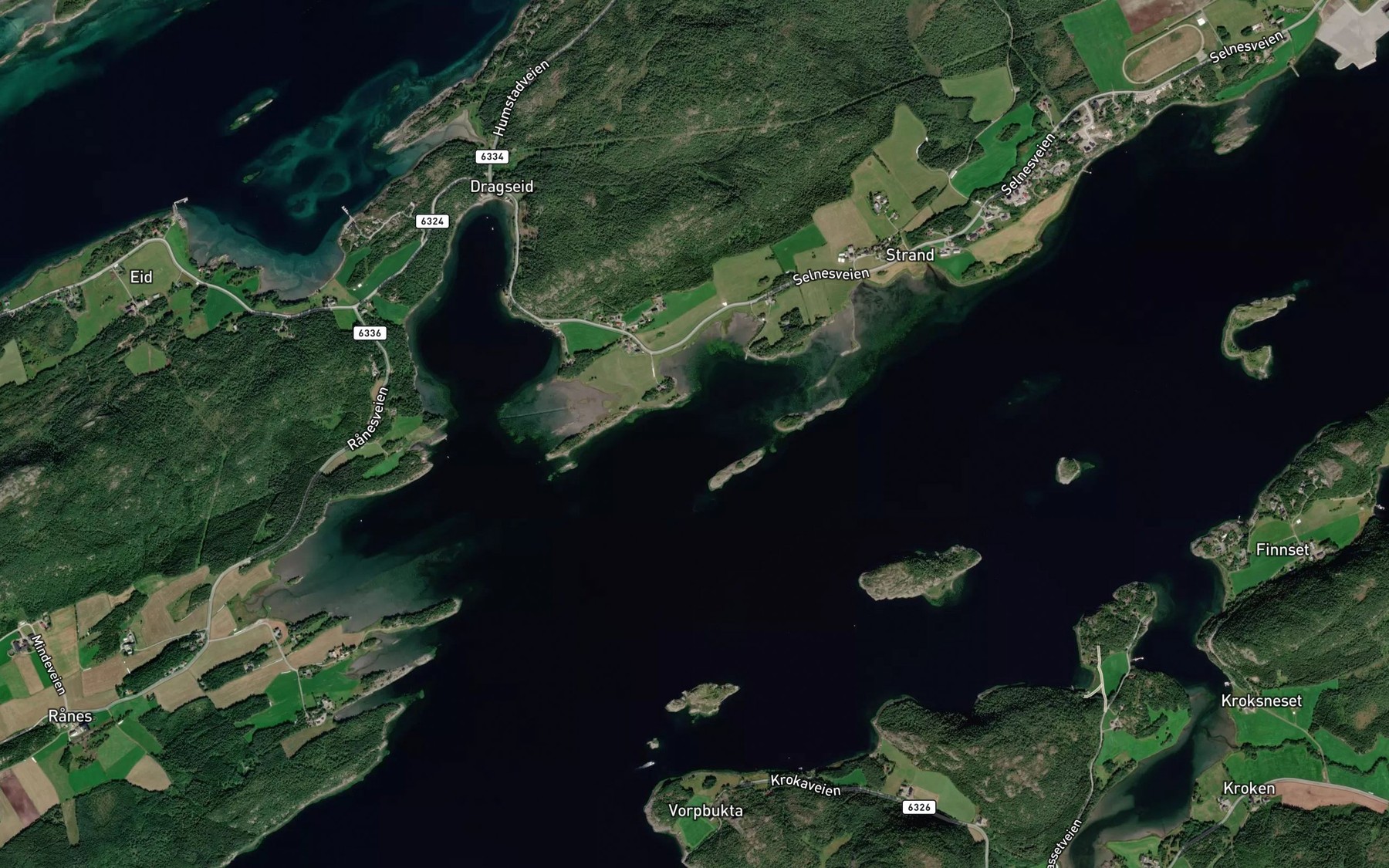 Satellite map of the Kopparnesbukta