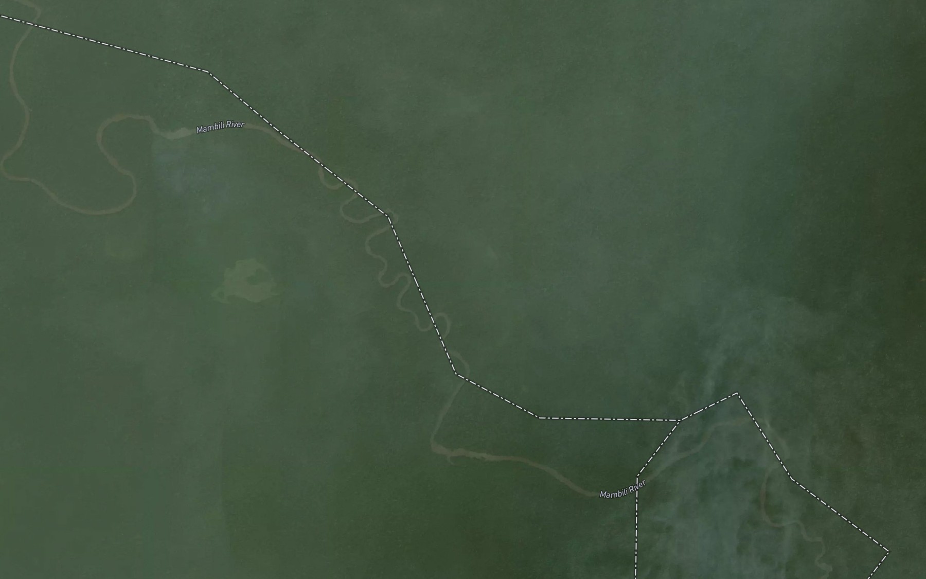 Satellite map of the Lekoueke