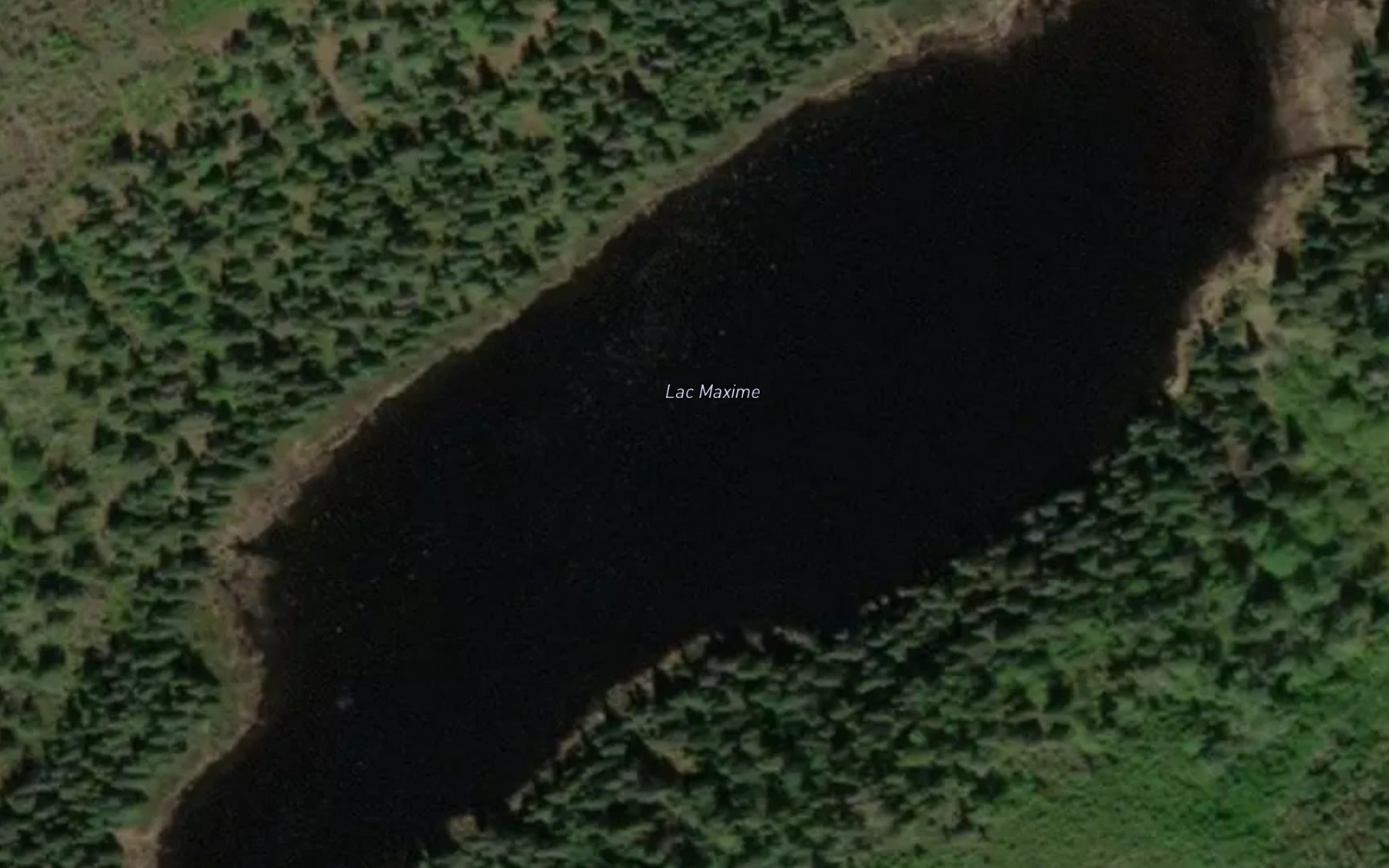 Satellite map of the Lac Maxime