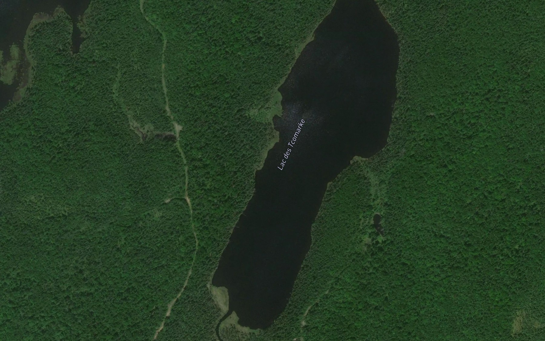 Satellite map of the Lac Tcomarke