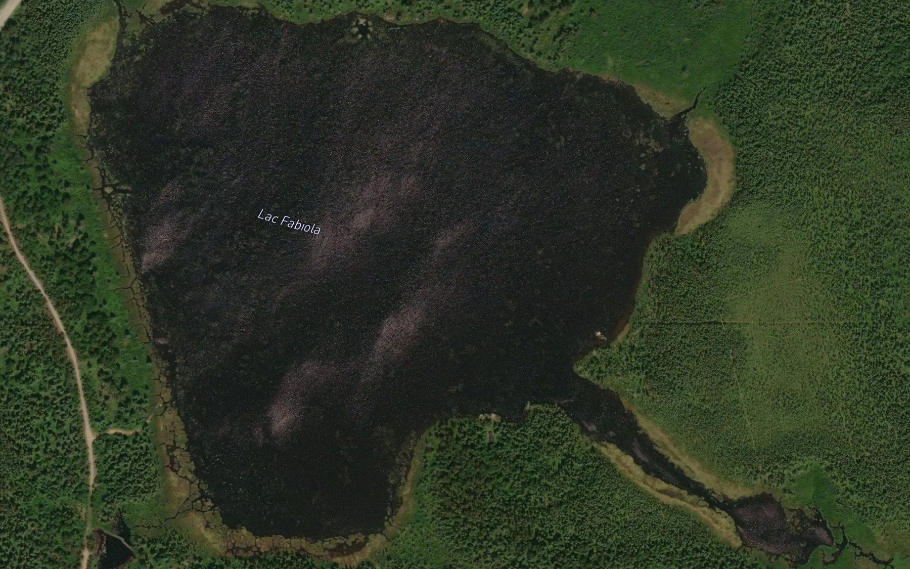 Satellite map of the Lac Fabiola