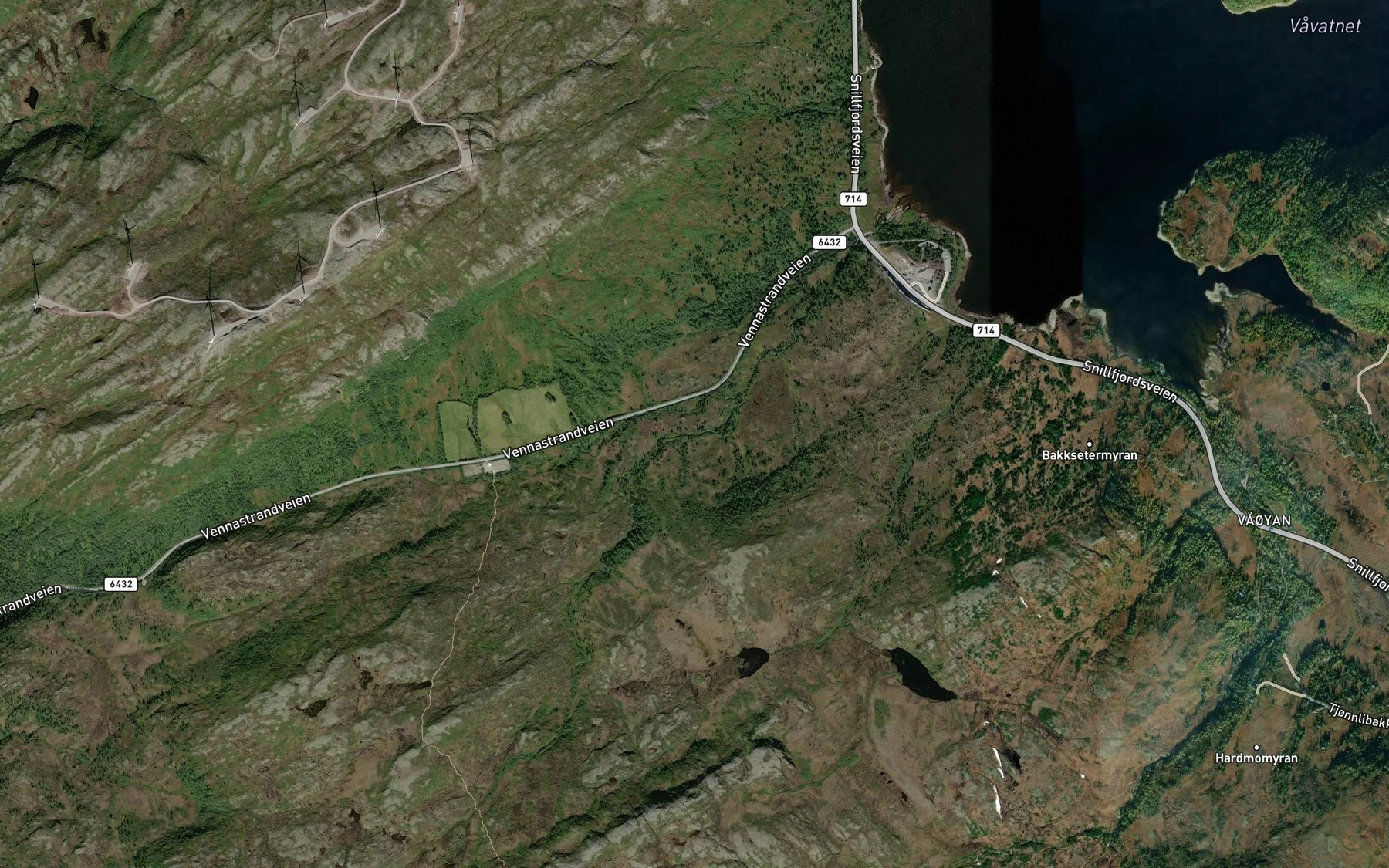 Satellite map of the Ytre Vada