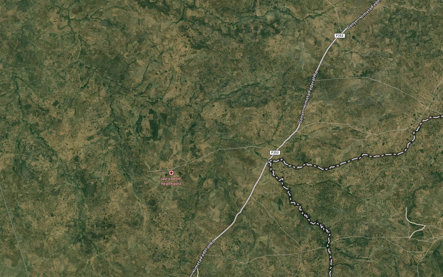 Satellite map of the Mayo Dalahi