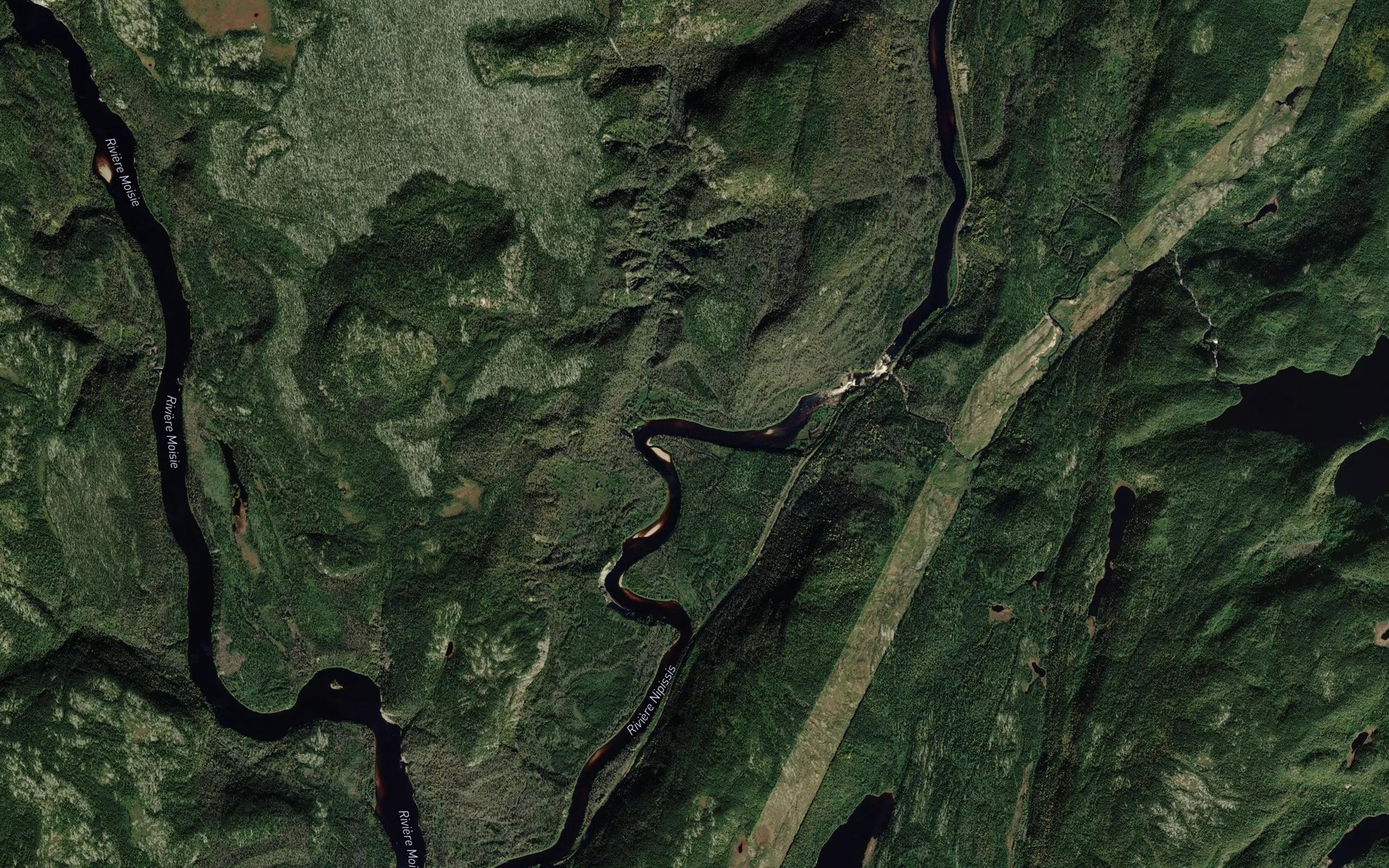 Satellite map of the Fosse Endicott