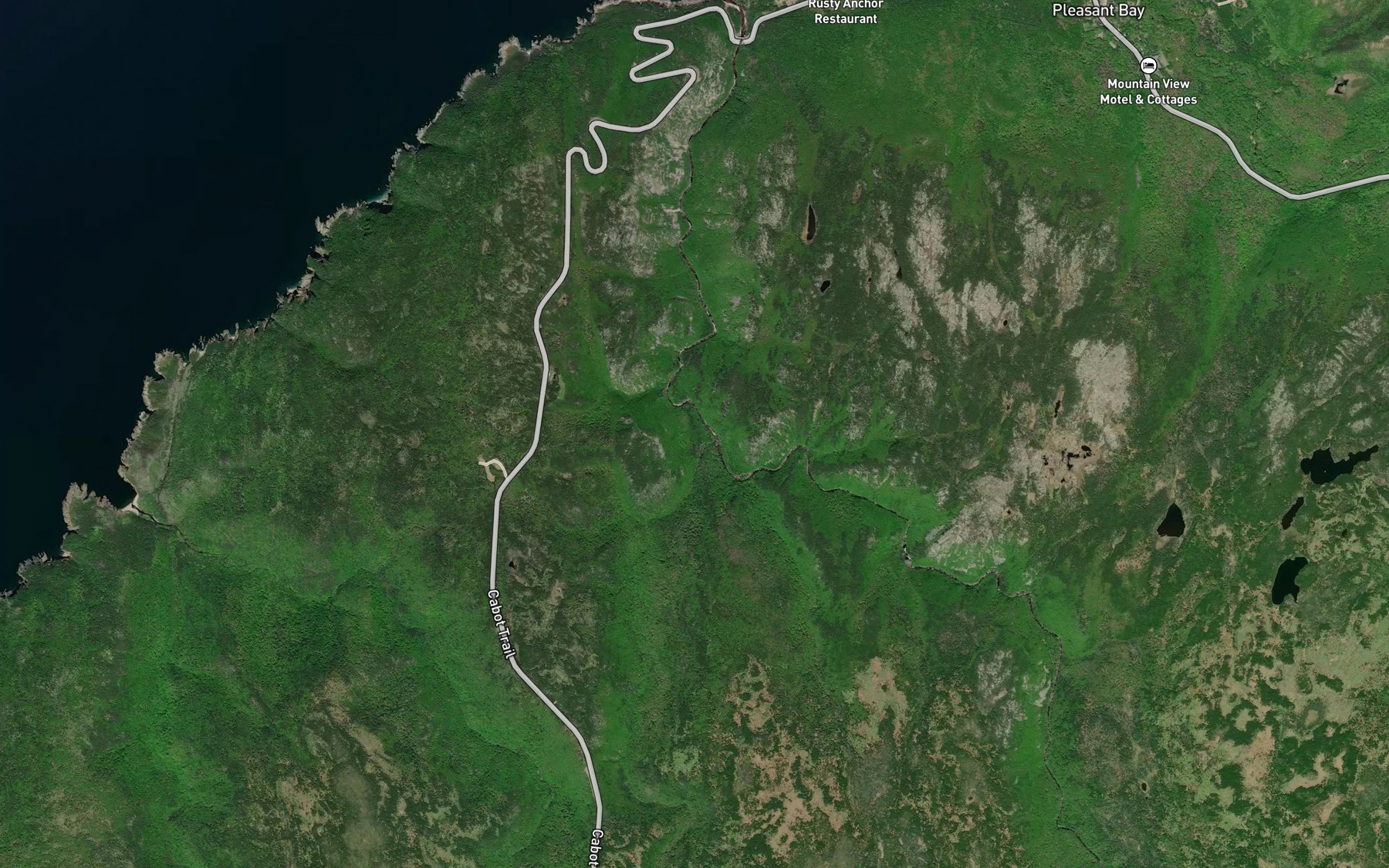 Satellite map of the Benjies Lake Brook