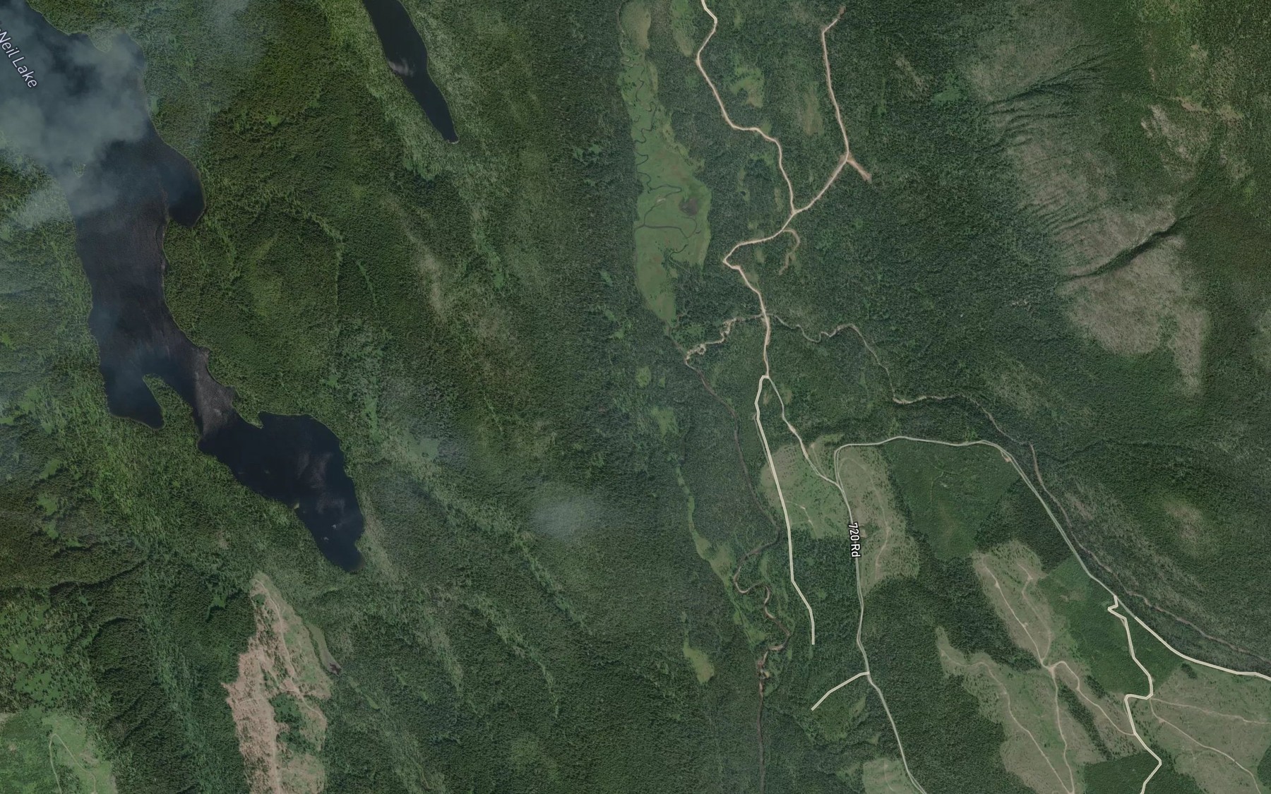 Satellite map of the Ruth Redfern Creek