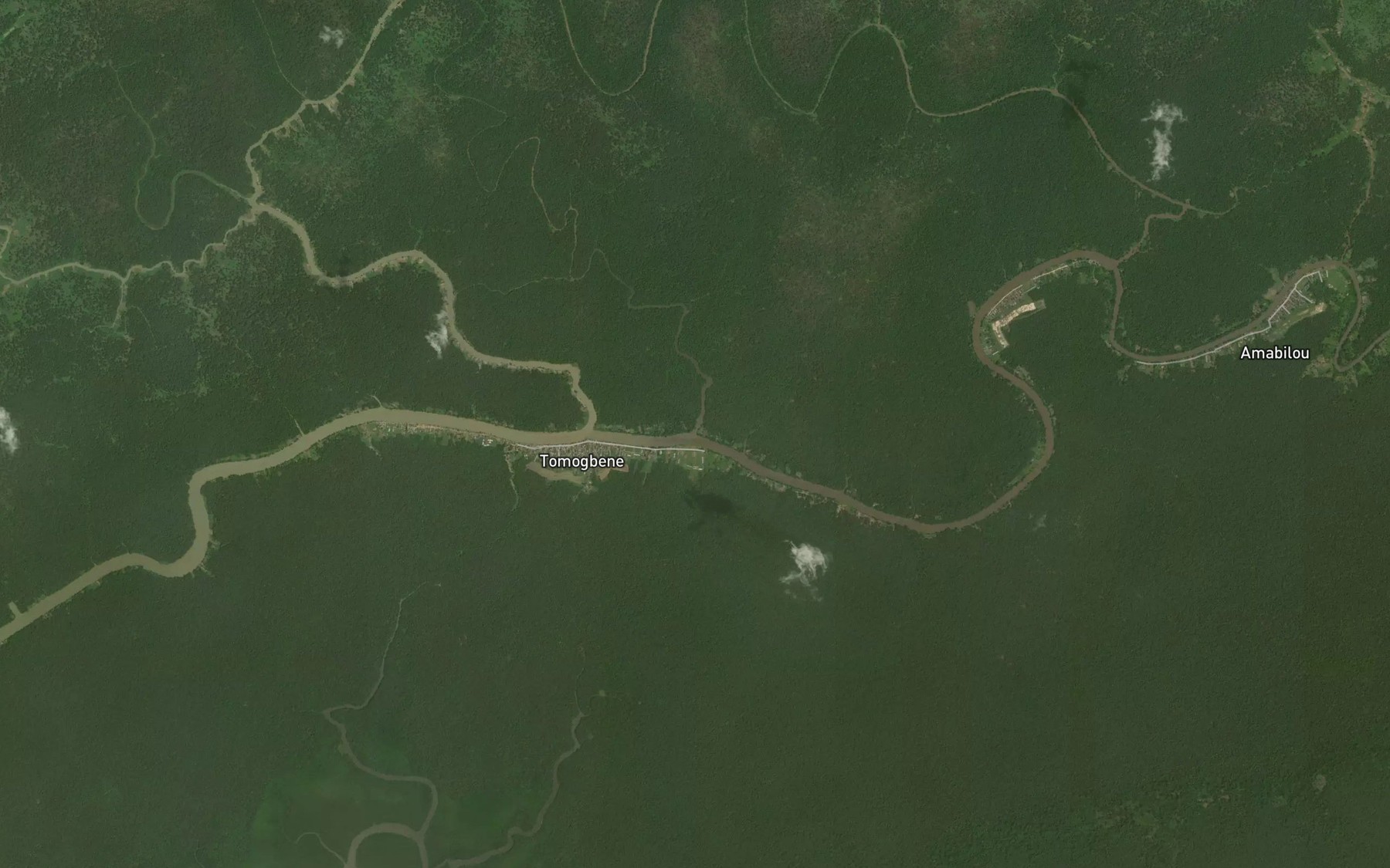 Satellite map of the Opodubor Creek