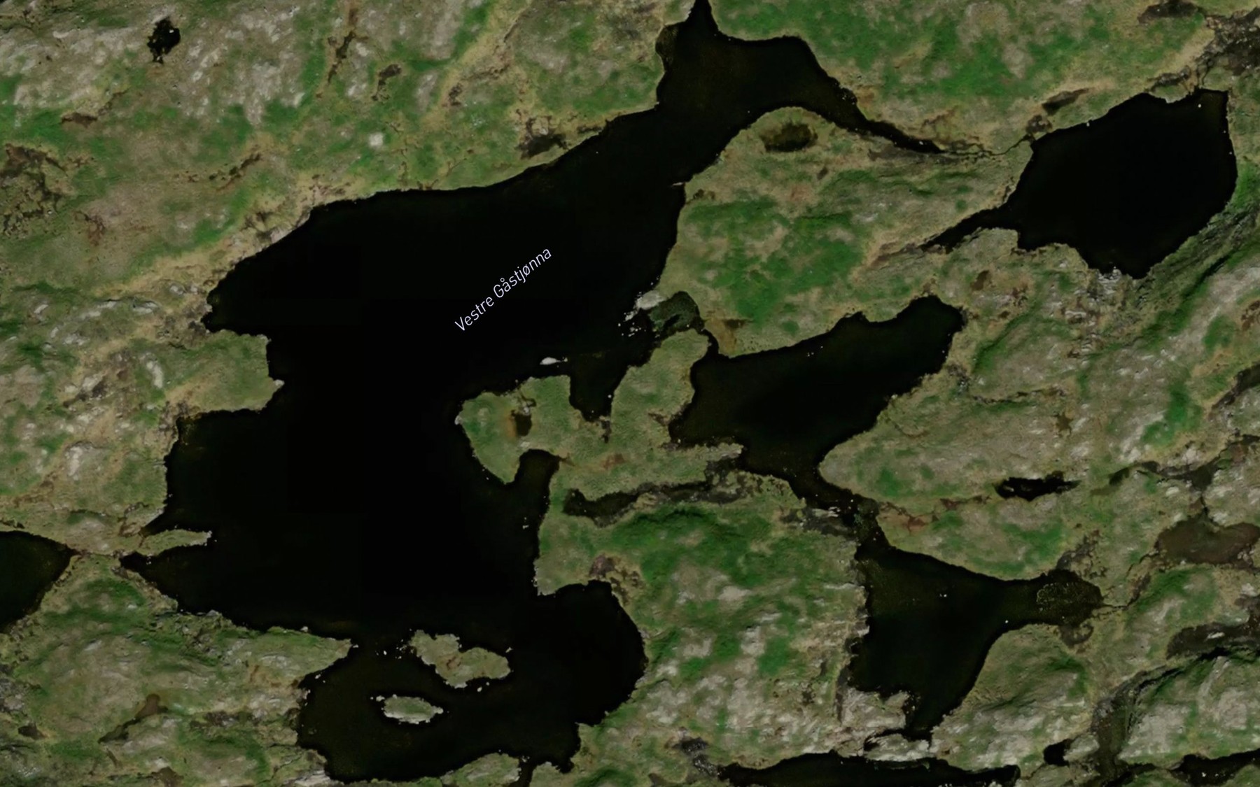 Satellite map of the Gastjonnin,vestre