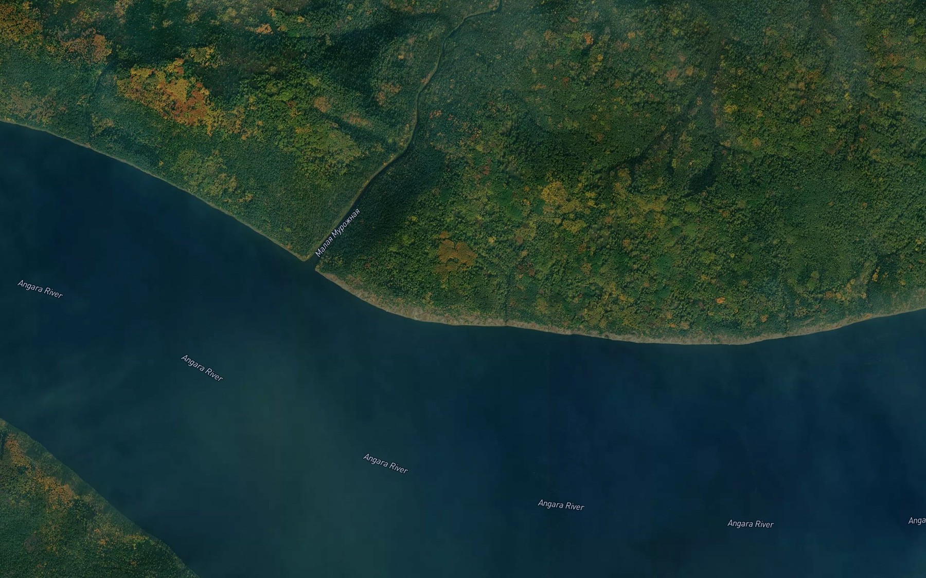 Satellite map of the Malaya Murozhnaya