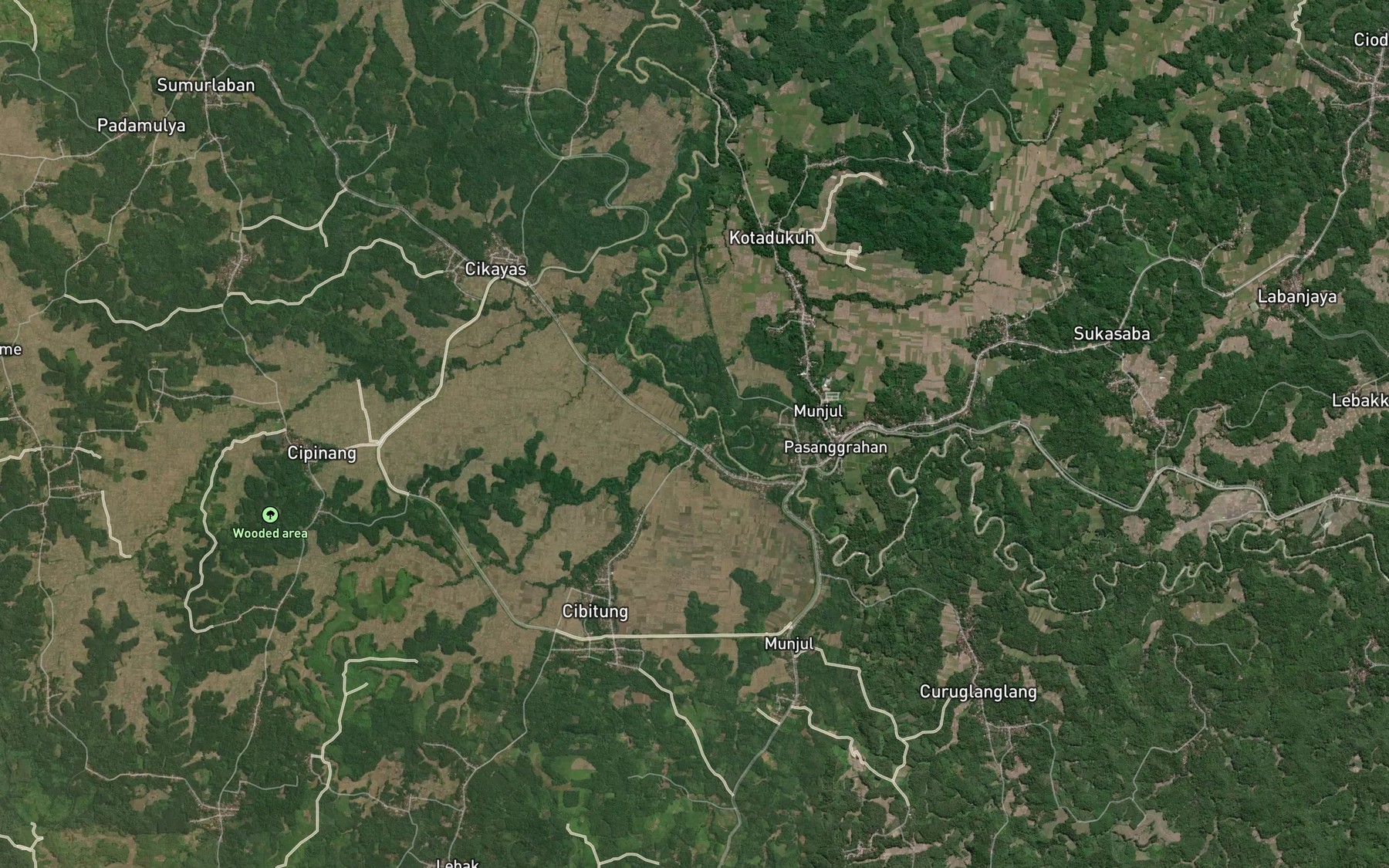 Satellite map of the Ci Akar