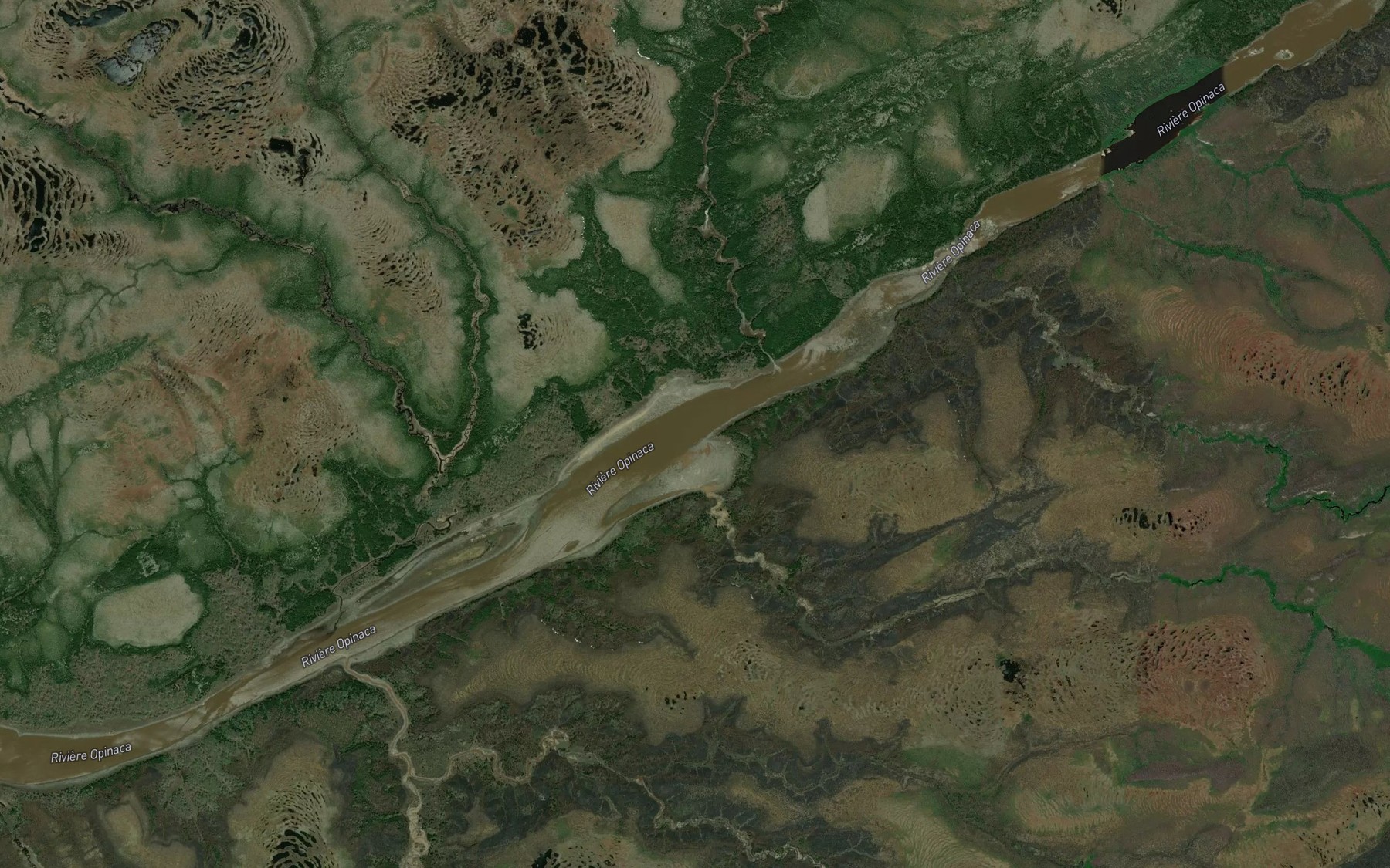 Satellite map of the Riviere Misisakahikanis