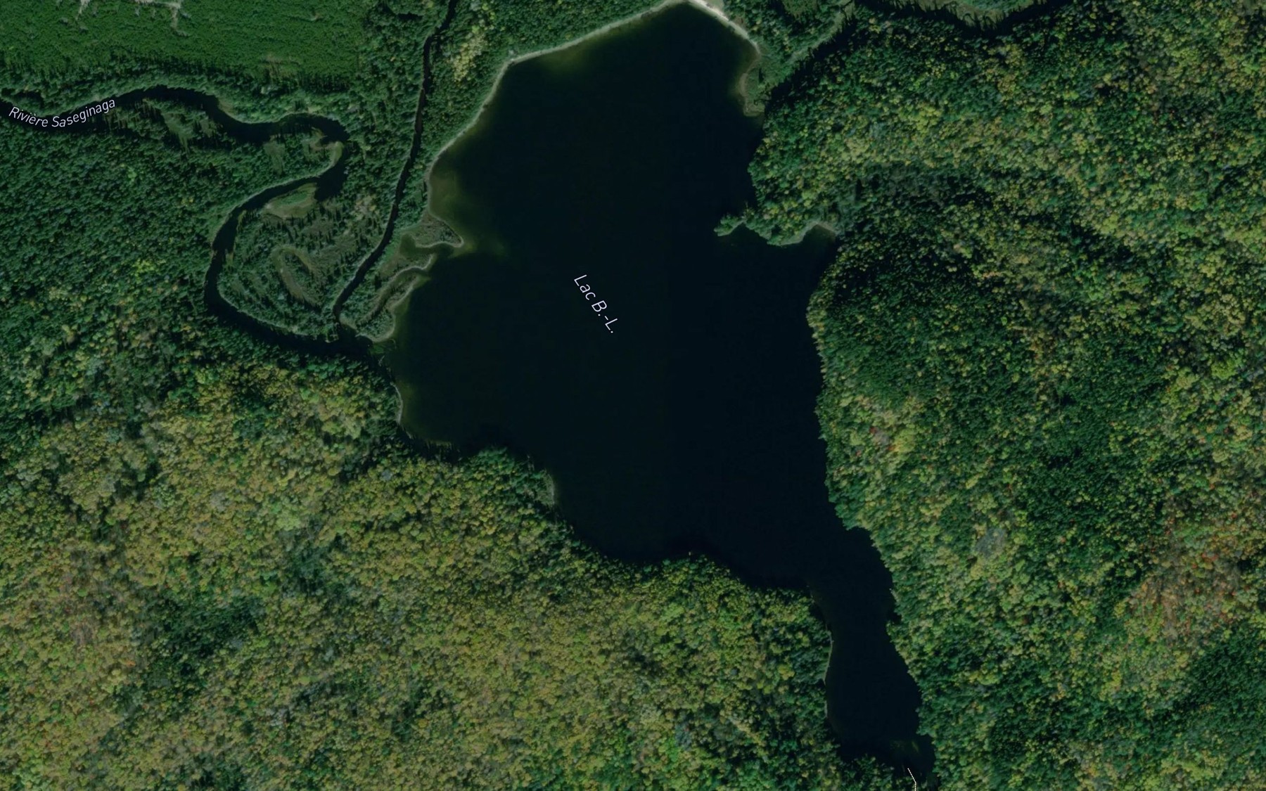 Satellite map of the Lac B.-L.