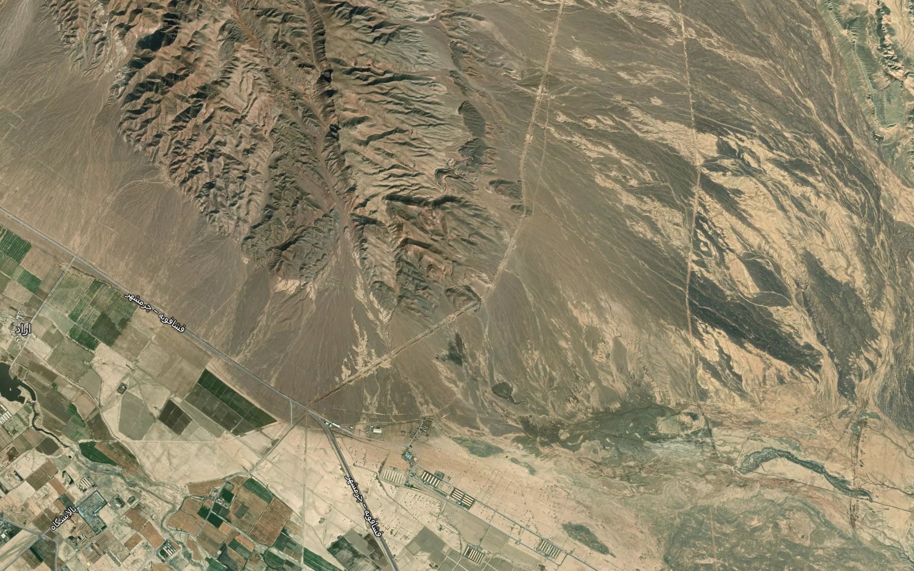 Satellite map of the Cheshmeh-ye Gerdab