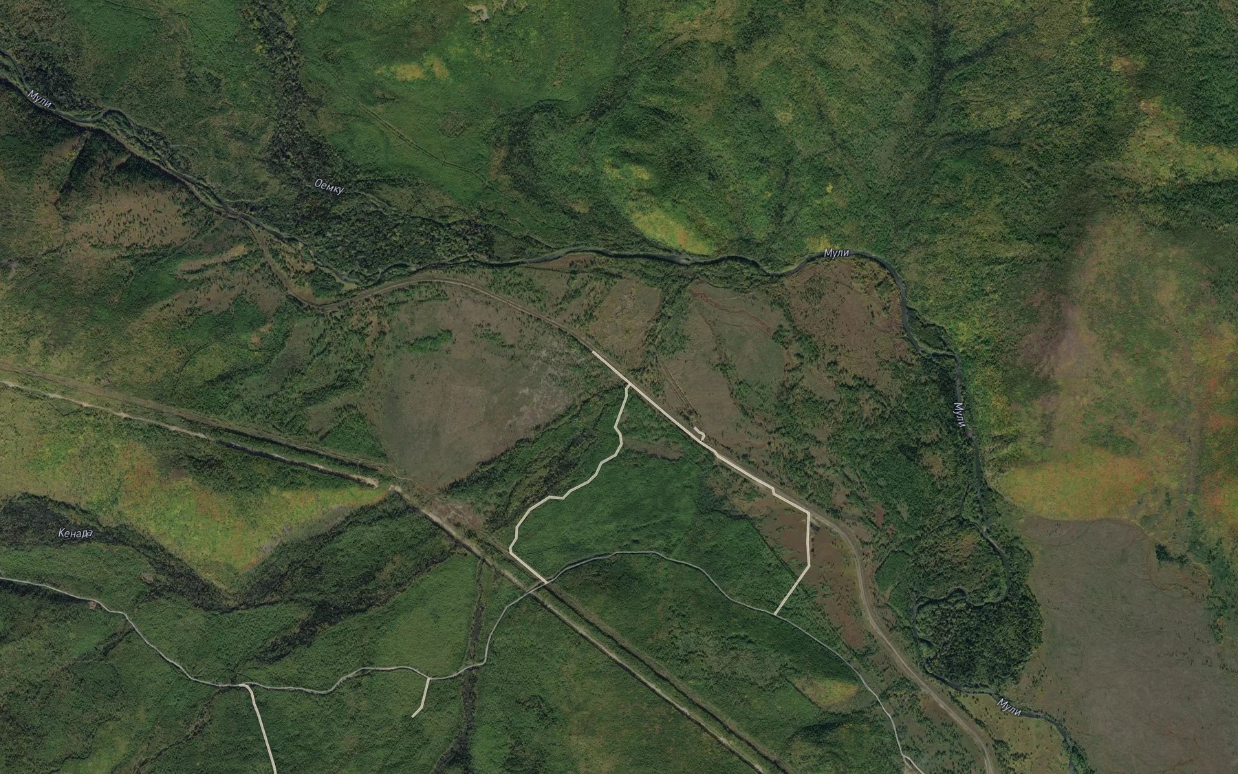 Satellite map of the Razval'nyy