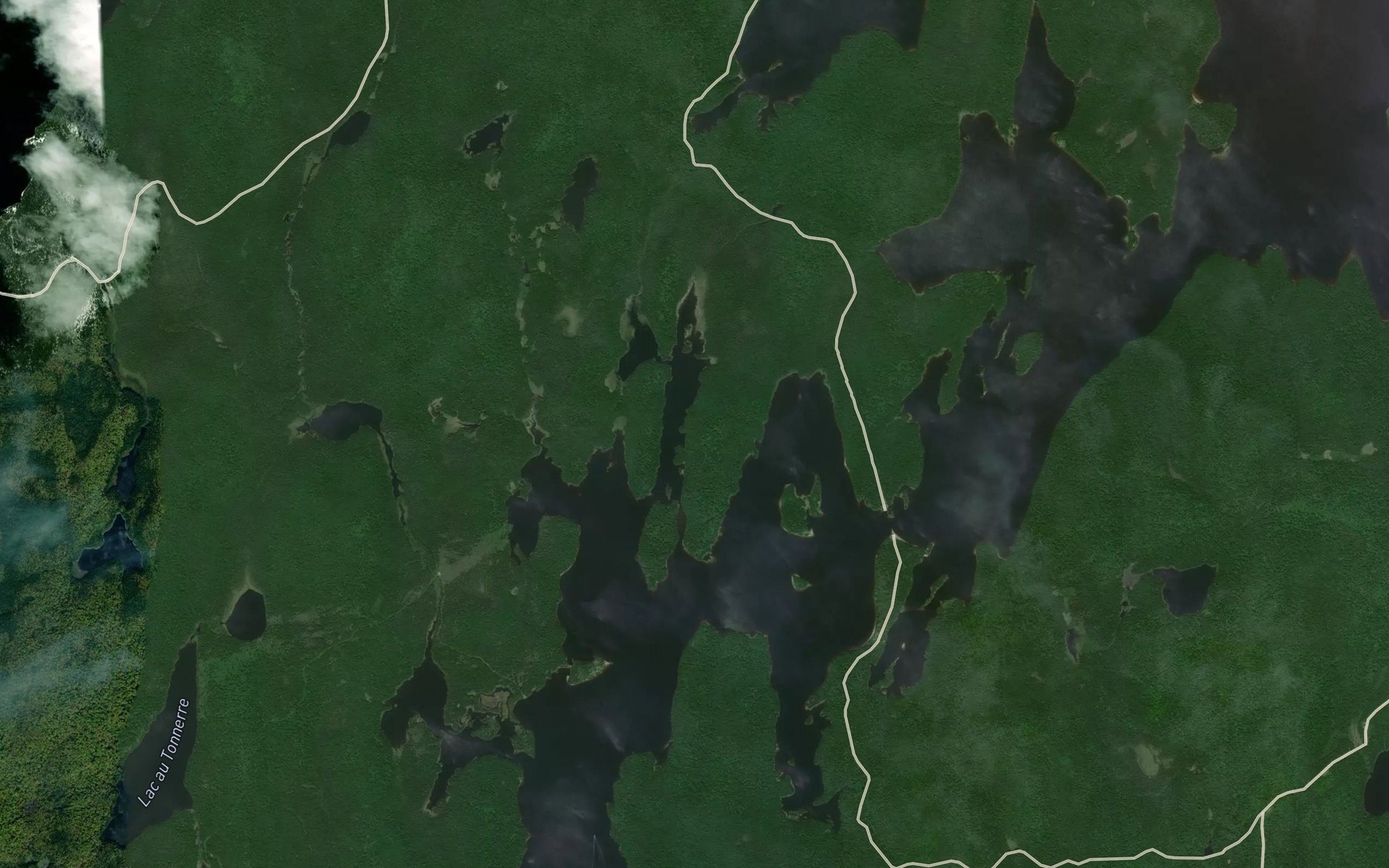 Satellite map of the Baies Kawacaskopek