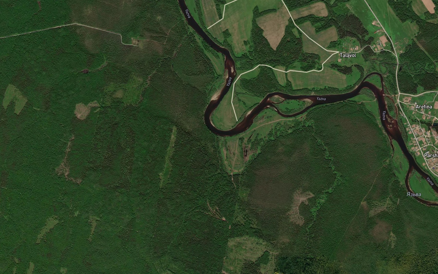 Satellite map of the Kul'sim